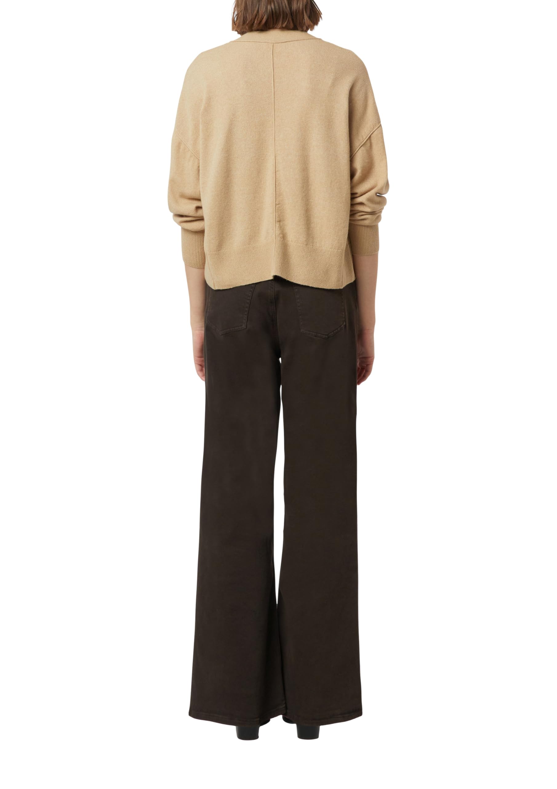 comma-strickjacke-feinstrick-oversize-v-ausschnitt-pastellt-rkis image 2