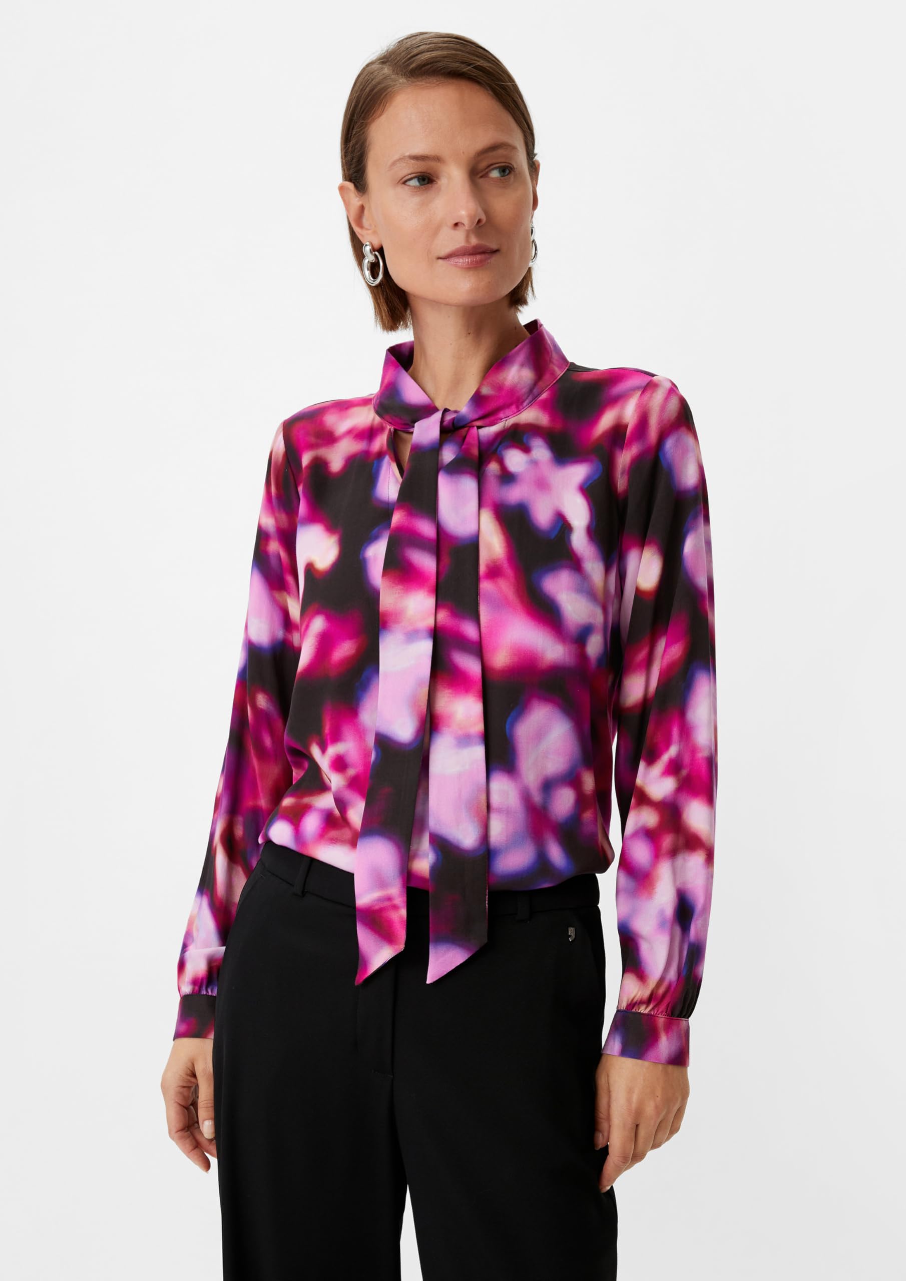 comma-blouses-schluppenbluse-gr-38-allover-muster image 5