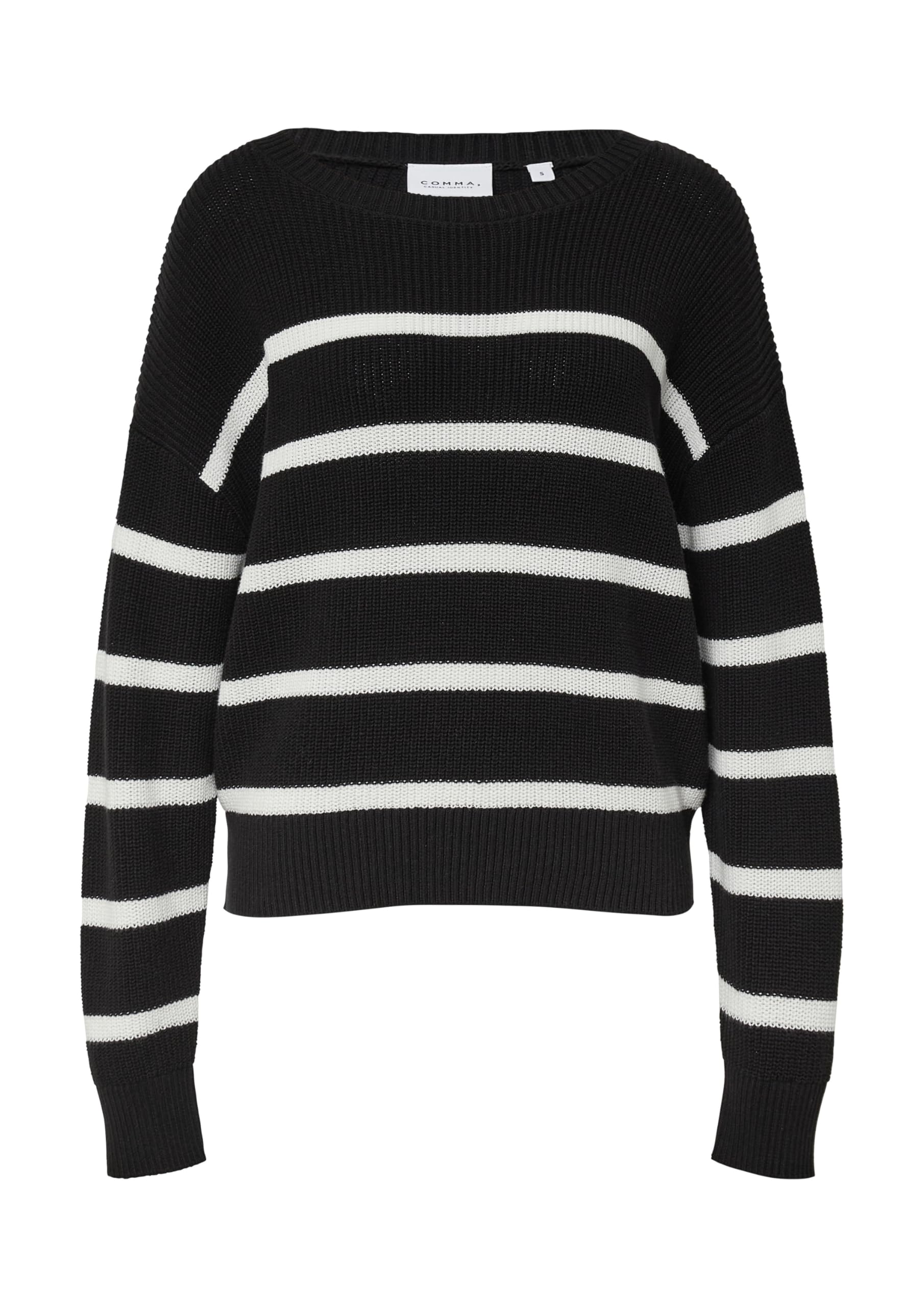 comma-knitwear-streifenpullover-relaxed-fit-pullover-gr-m image 4