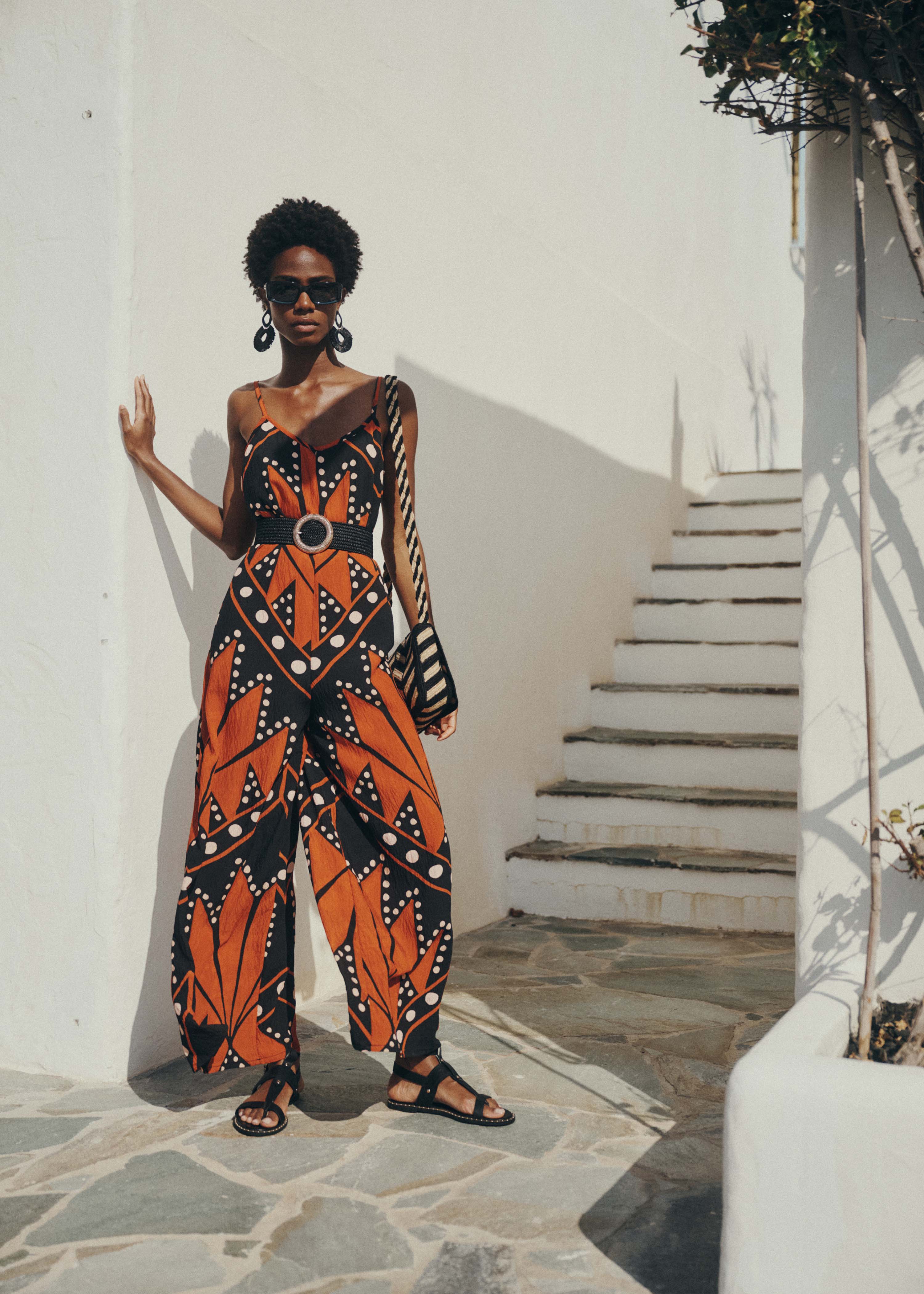 la-f-e-marabout-e-combinaisons-overall-schwarz-orange-weit-tr-ger image 1
