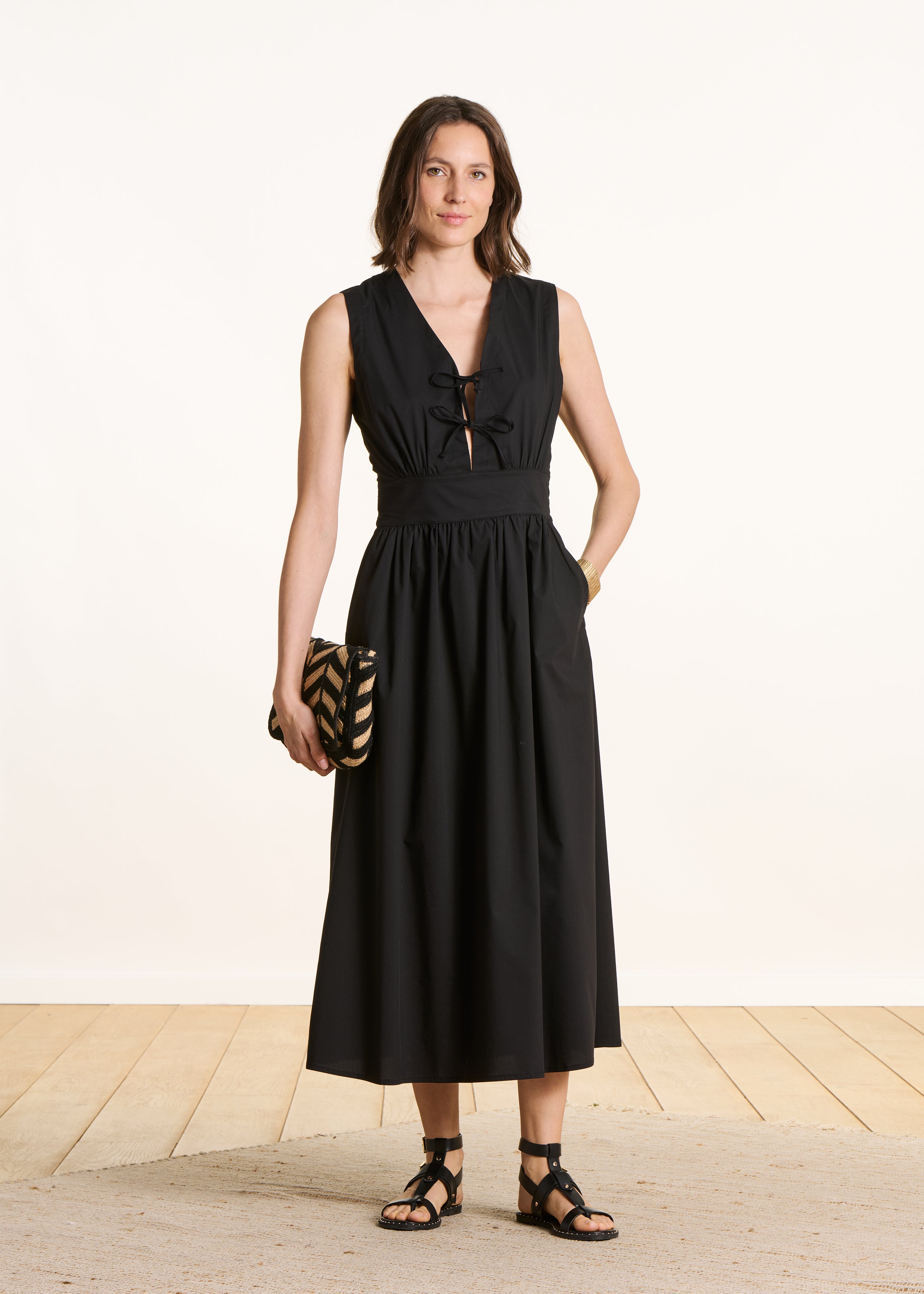 la-f-e-marabout-e-fiona-maxikleid-schwarz-gr-34 image 1