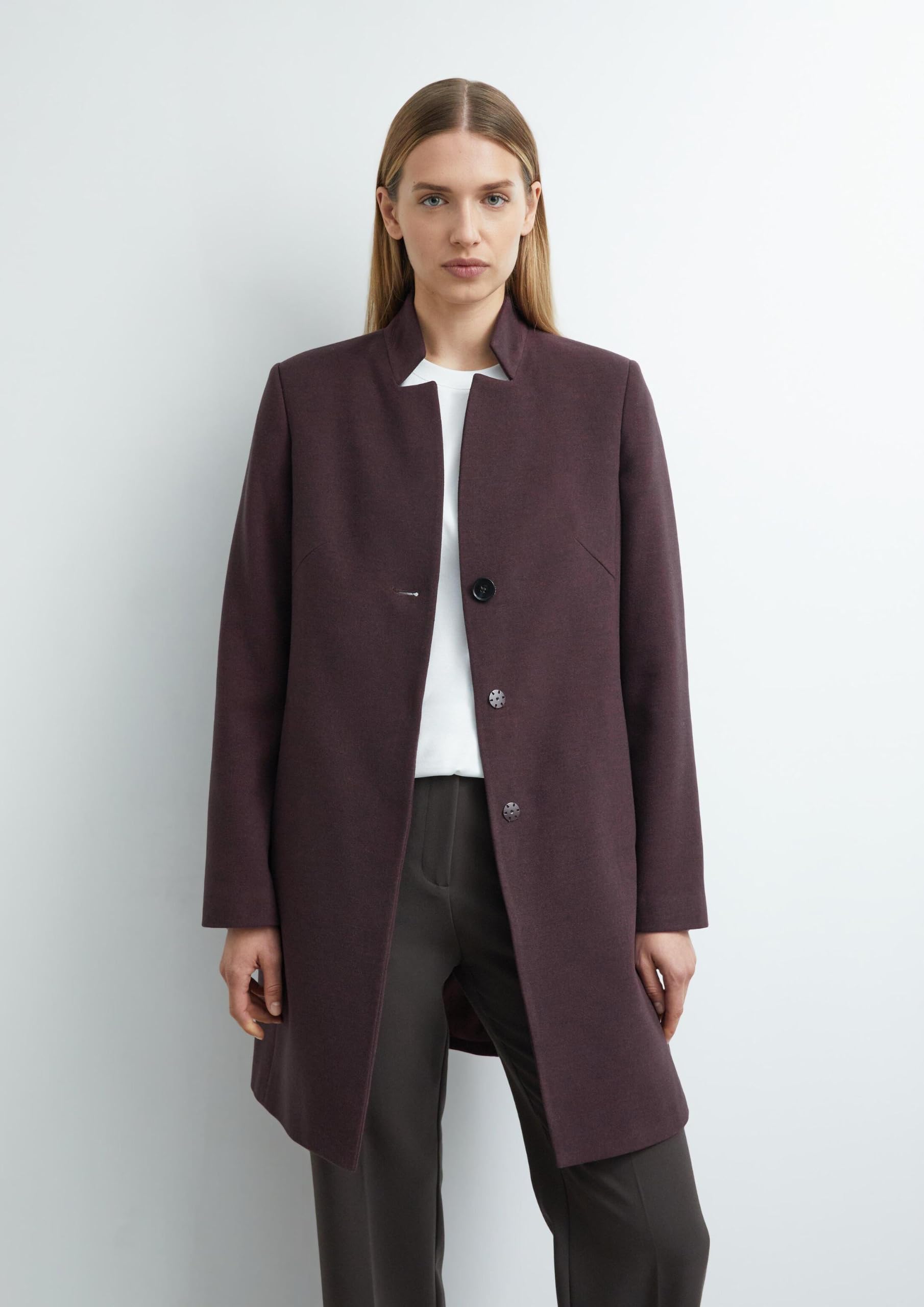 comma-coats-outdoor-mantel-tailliert-bordeaux-gr-42-stehkragen image 6