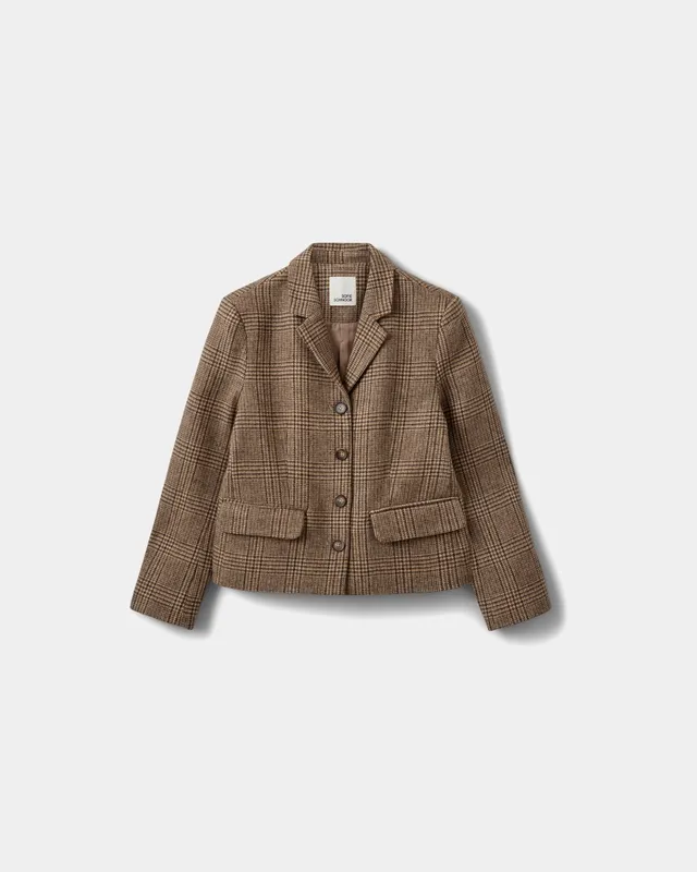 sofie-schnoor-women-ellysw-kurzblazer-brown-check image 1