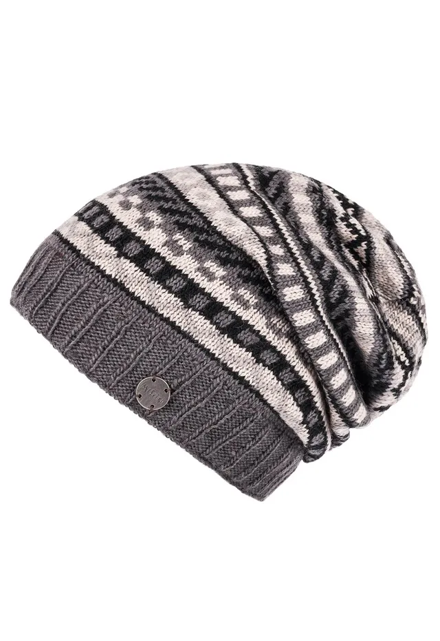 moshiki-candy-narena-longbeanie-m-tze-dunkelgrau-wolle image 1
