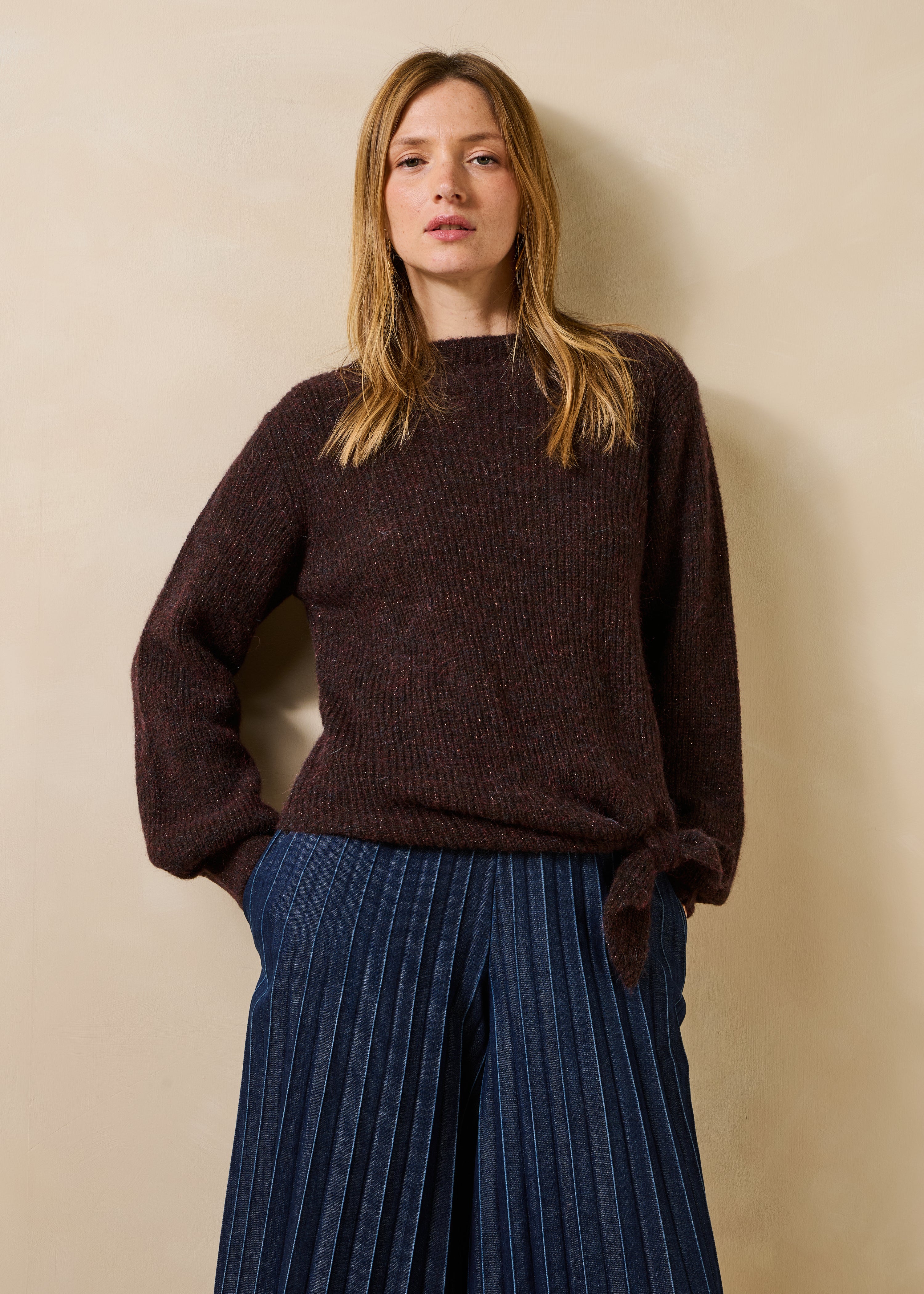 la-f-e-marabout-e-gecanno-pullover-braun-wolle-alpaka image 1