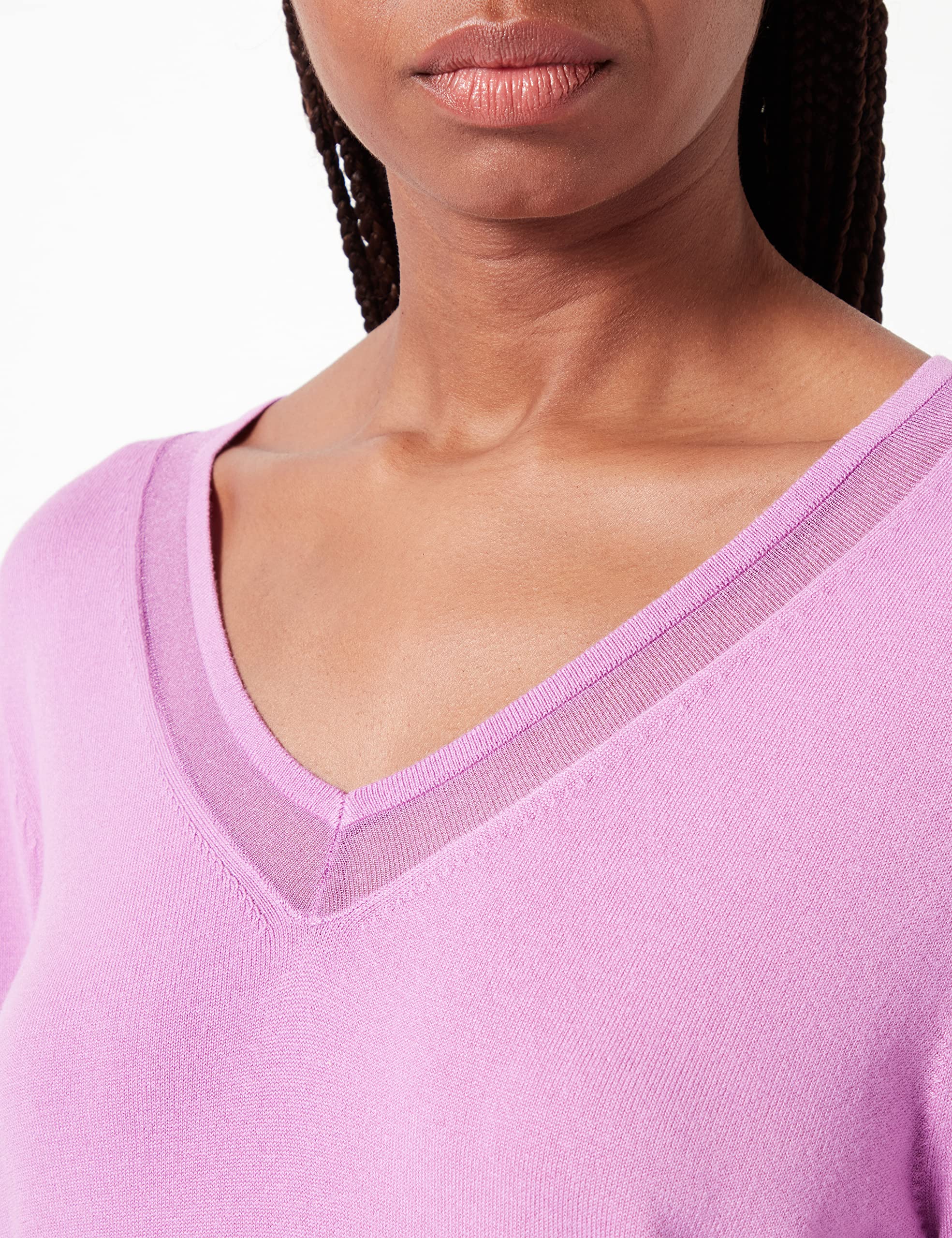 comma-knitwear-pullover-gr-36-pink-v-ausschnitt-baumwolle image 3