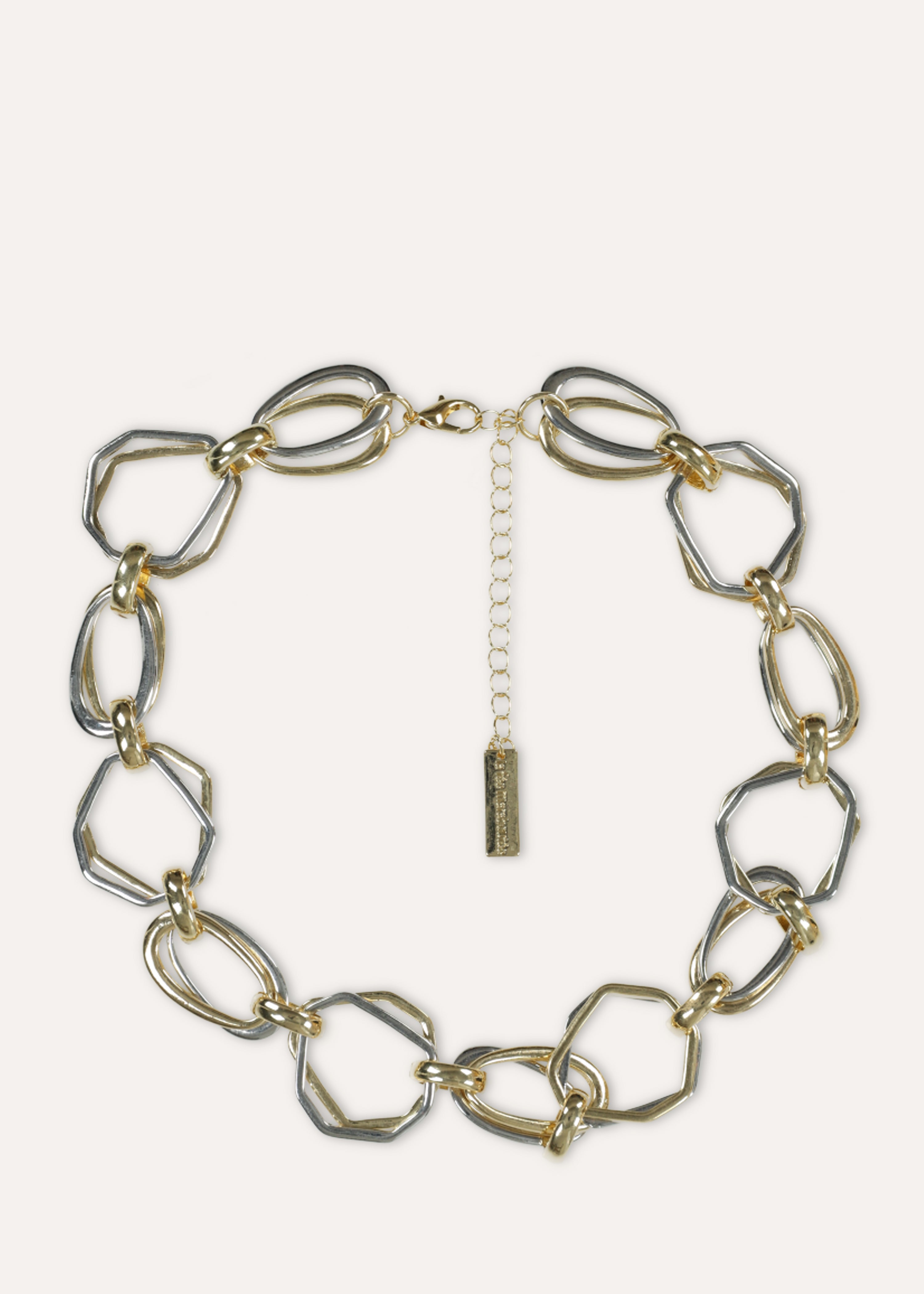 la-f-e-marabout-e-fimo-halskette-gold-silber-bicolor image 3