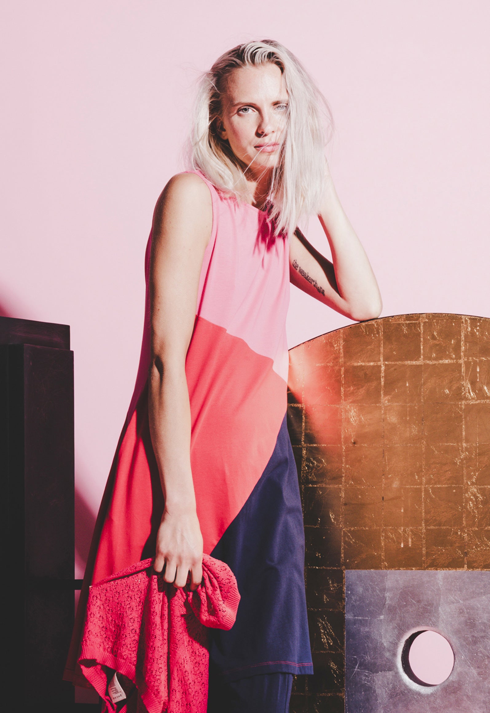 moshiki-dress-i-101-kleid-raspberry-mix-m-bio-baumwolle image 1