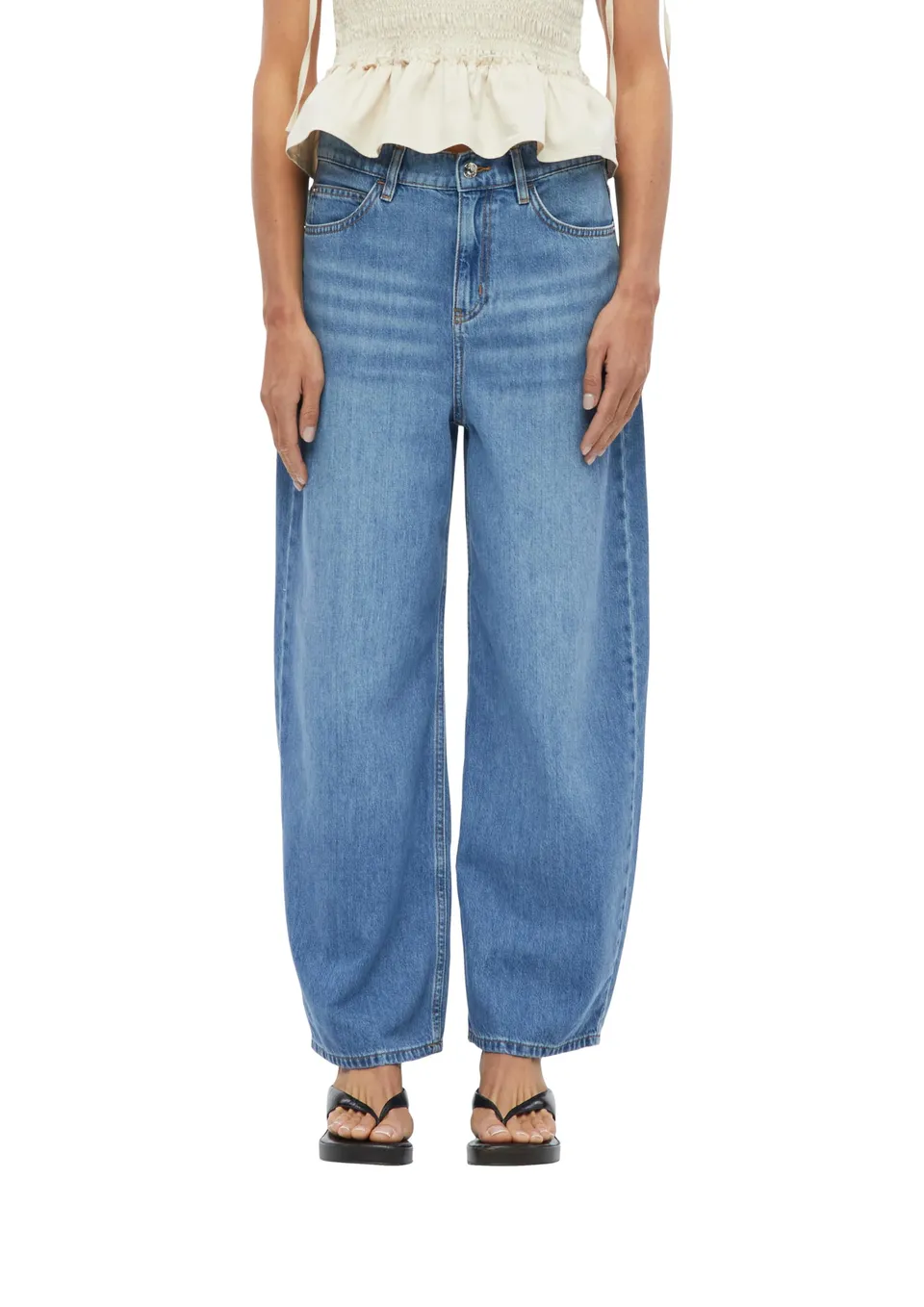 comma-jeans-barrel-leg-mid-rise-gr-e-38-blau image 1