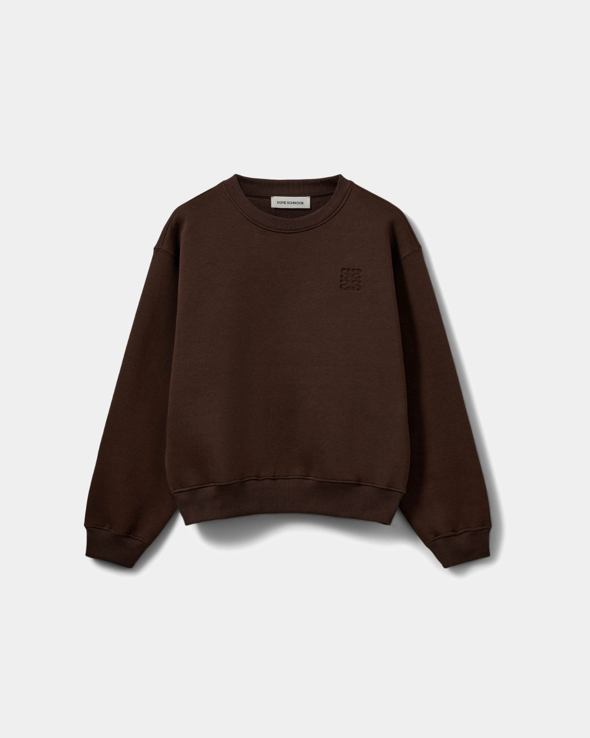 sofie-schnoor-lusiasw-sweatshirt-brown-fudge-s-oversize-baumwolle image 1