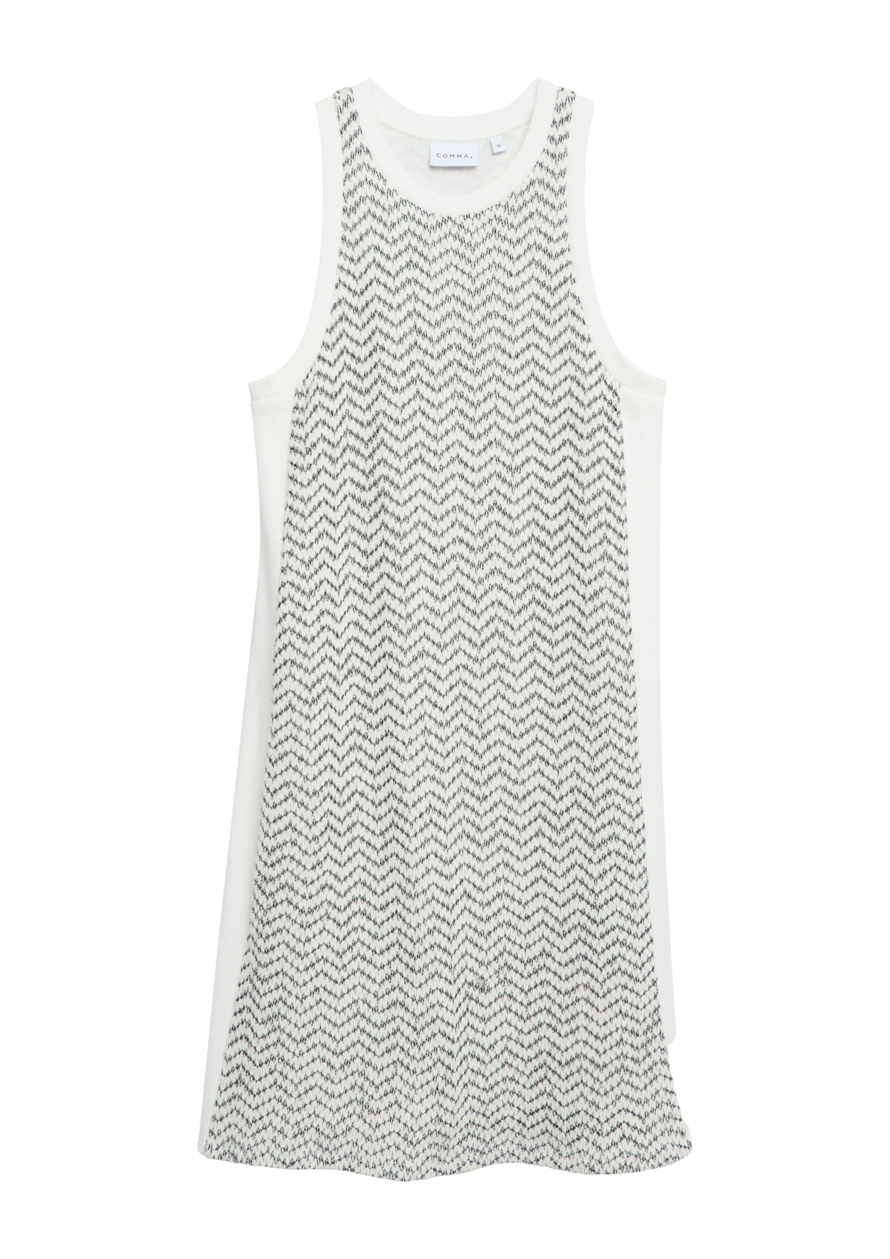 comma-jersey-kleid-a-linie-rmellos-gr-46 image 4