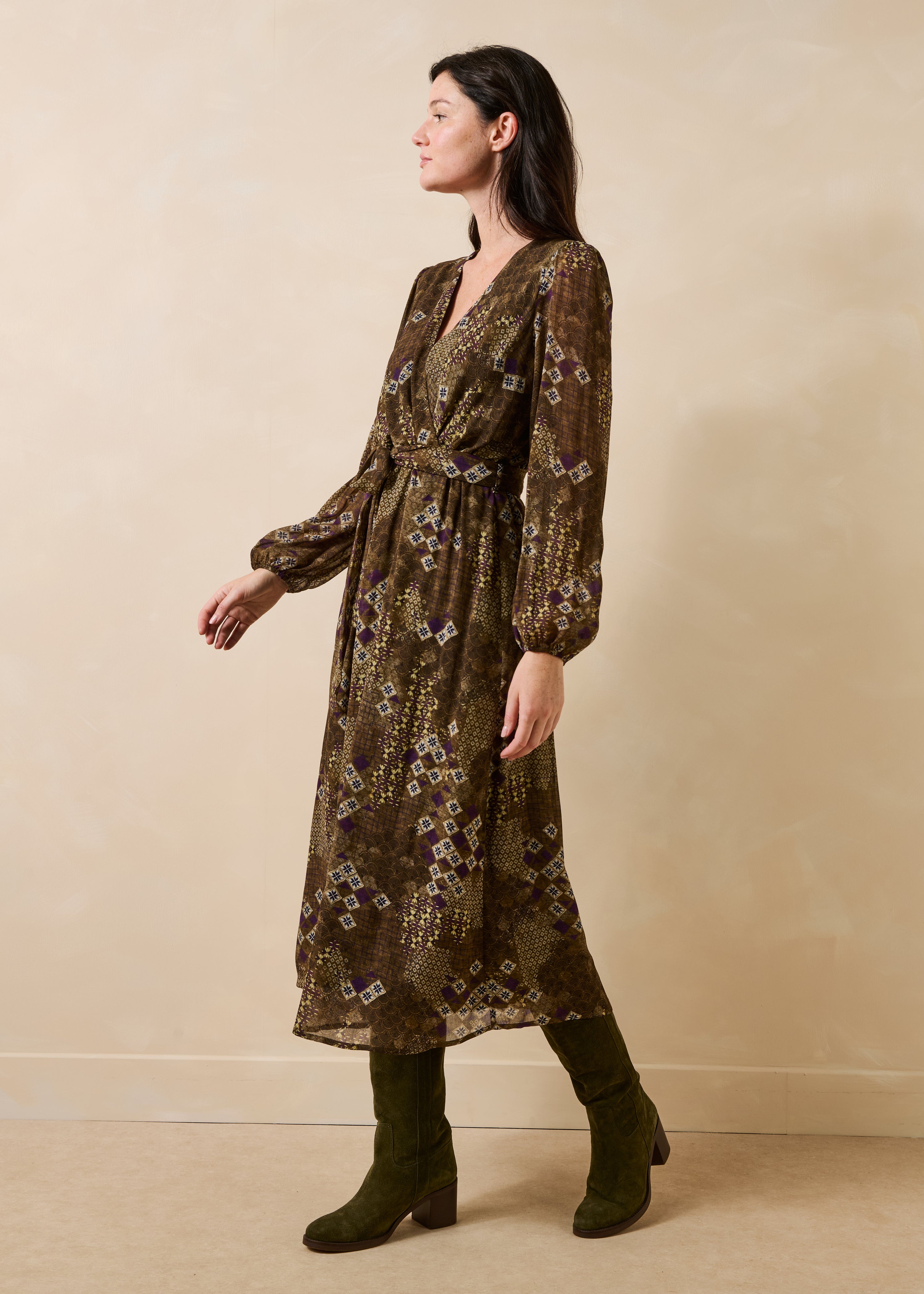 la-f-e-marabout-e-robes-reola-kleid-gr-n-ethno-print image 2