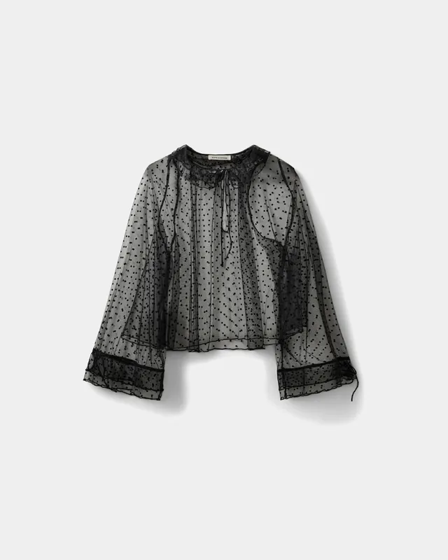 sofie-schnoor-women-lucindasw-bluse-schwarz-mesh-samt image 1