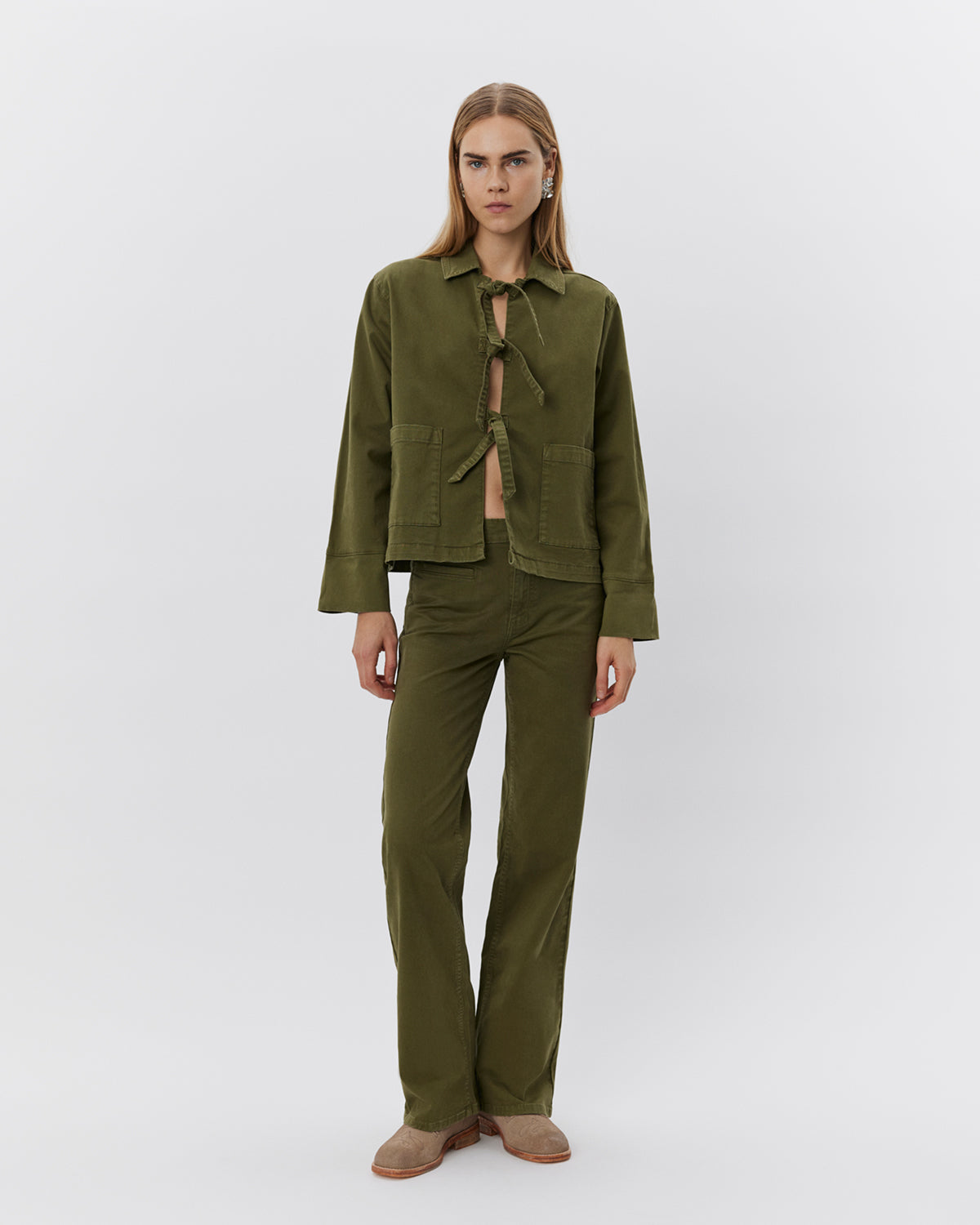 sofie-schnoor-women-nitasw-jacket-khaki-jeansjacke image 2