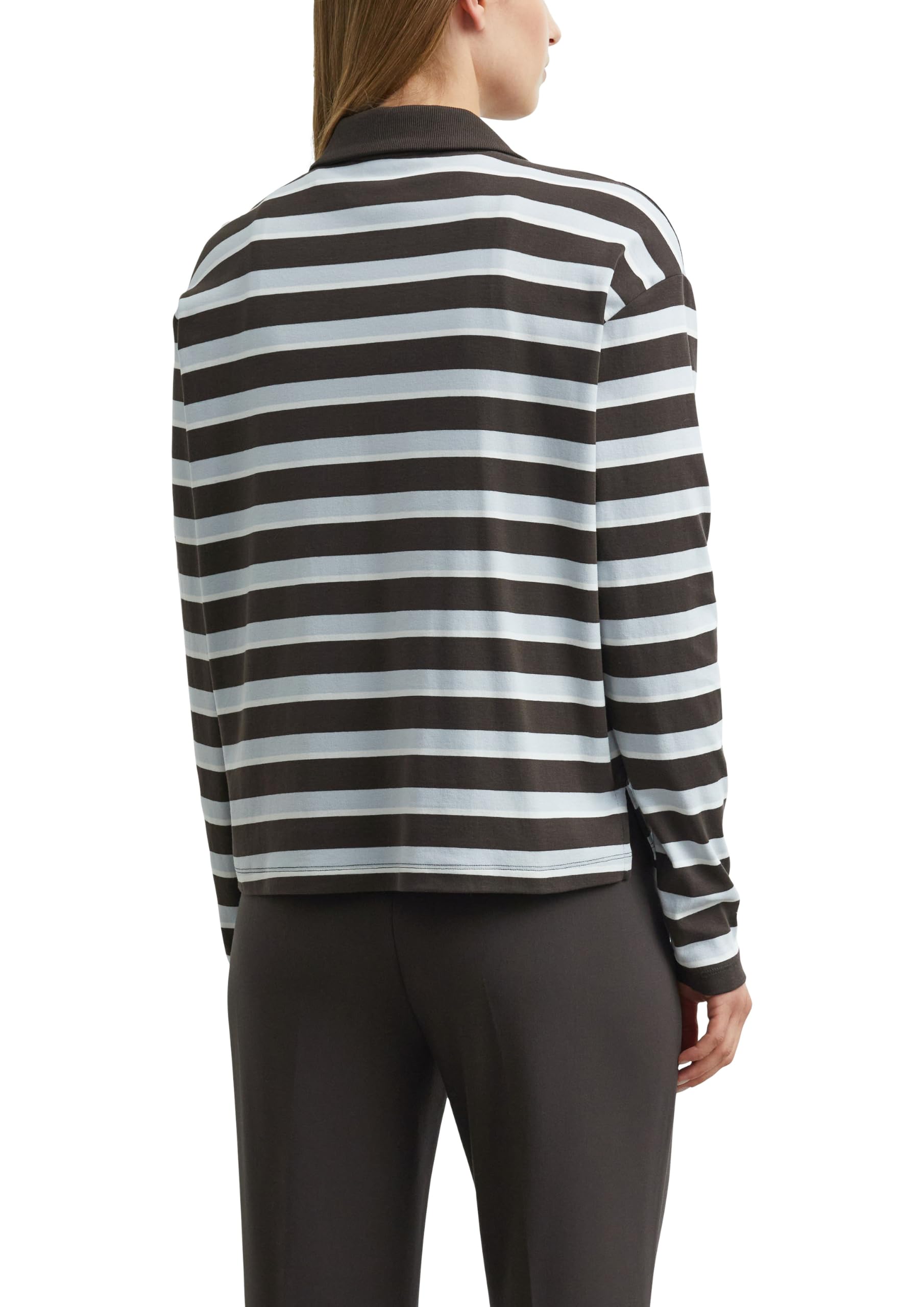 comma-tops-poloshirt-langarm-relaxed-fit-logo-38 image 2