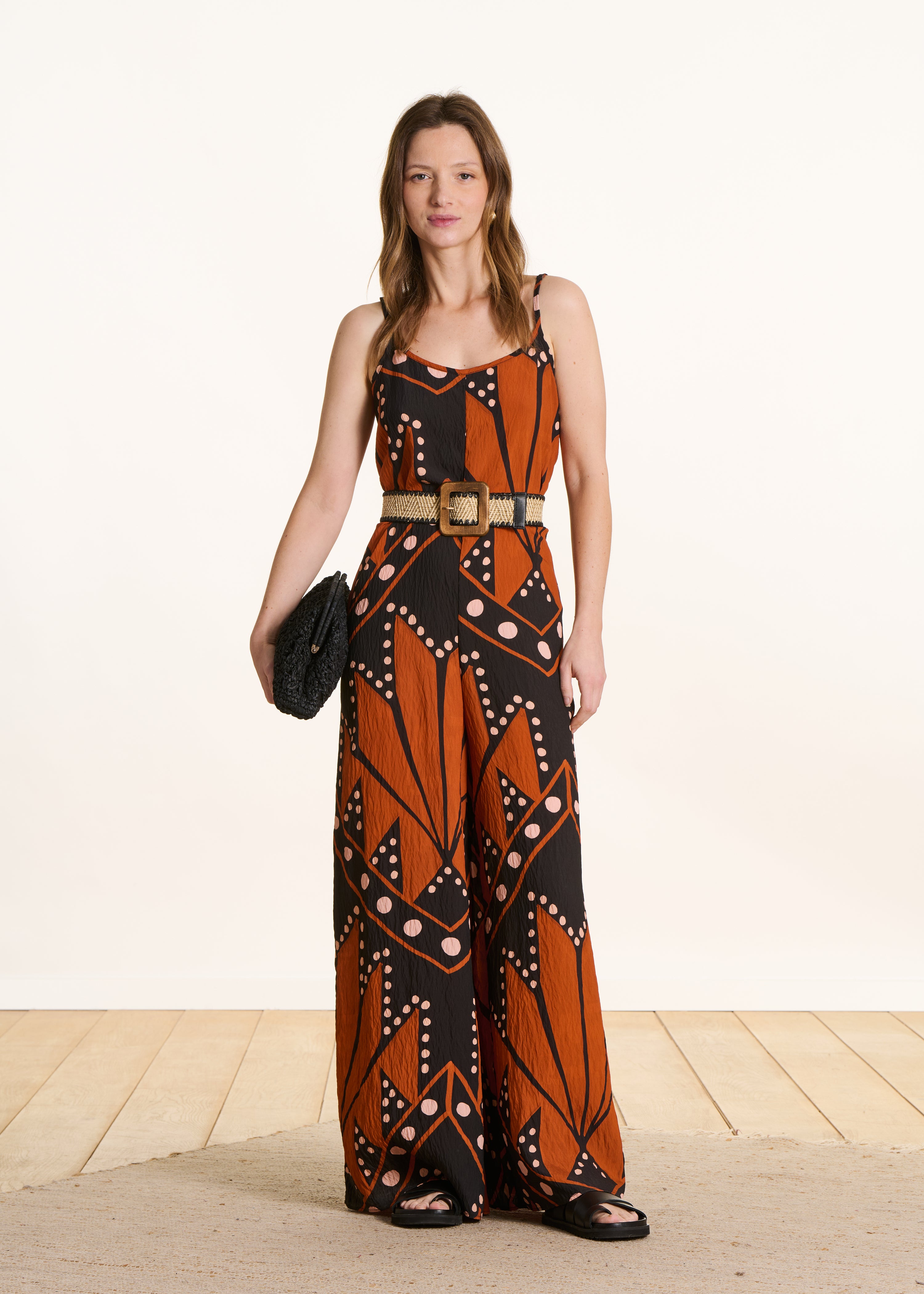 la-f-e-marabout-e-combinaisons-overall-schwarz-orange-weit-tr-ger image 2