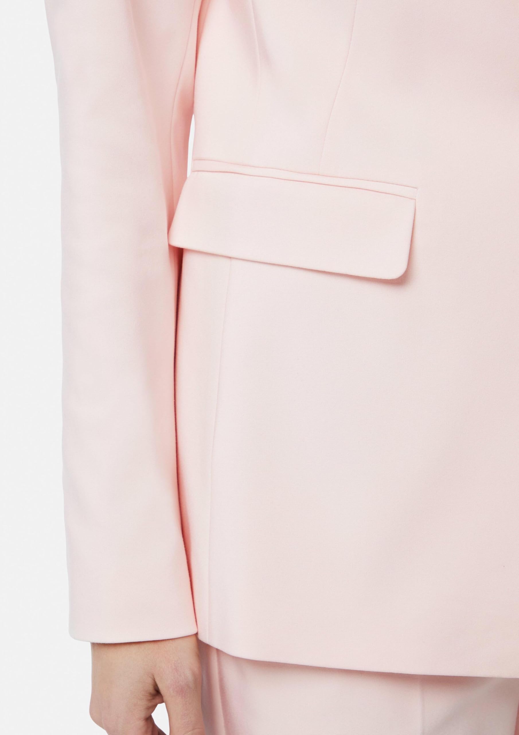 comma-blazers-satin-blazer-rosa-tailliert-mit-pattentaschen image 4