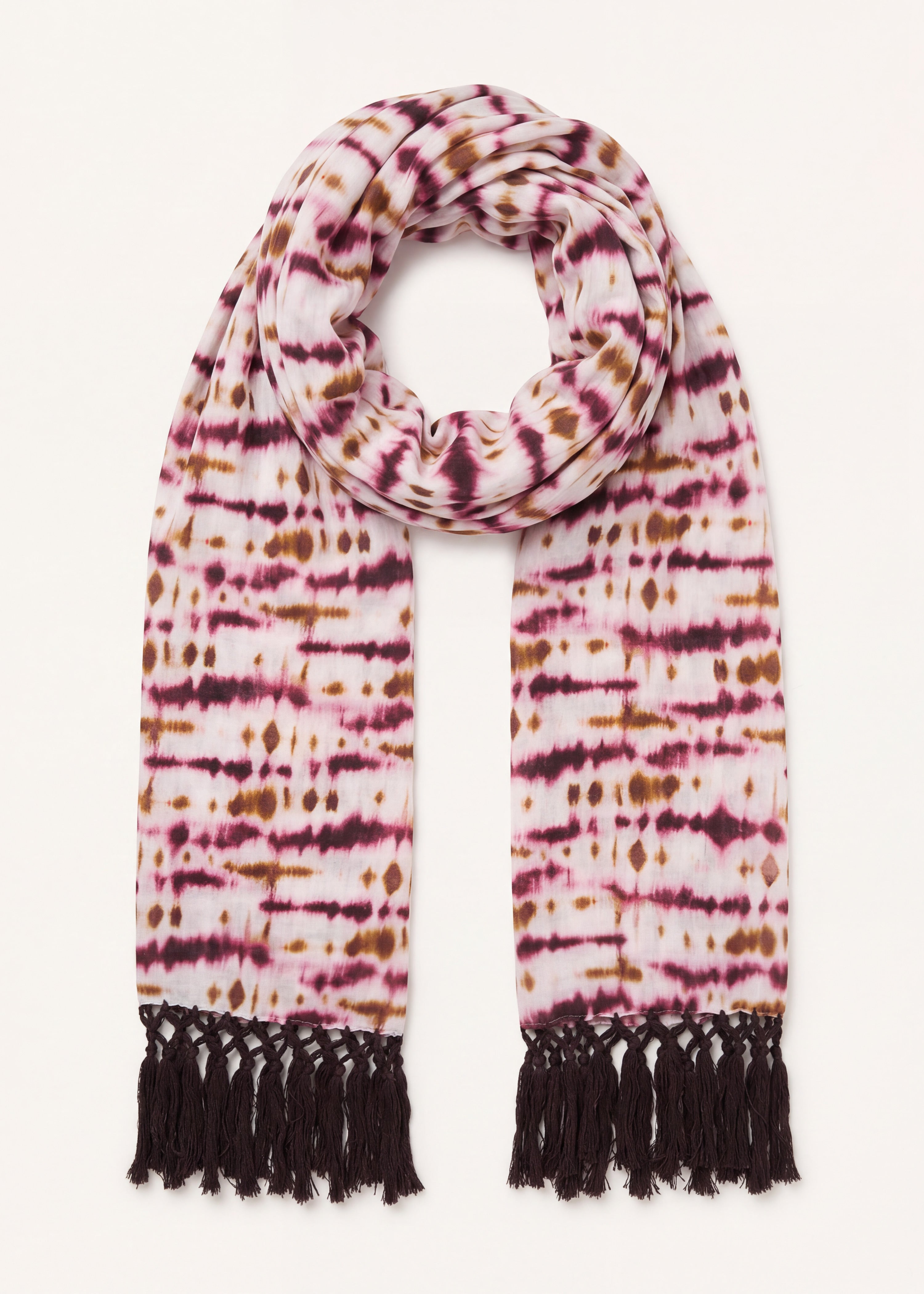 la-f-e-marabout-e-accessoires-foulard-bordeaux-tie-dye-baumwolle image 4