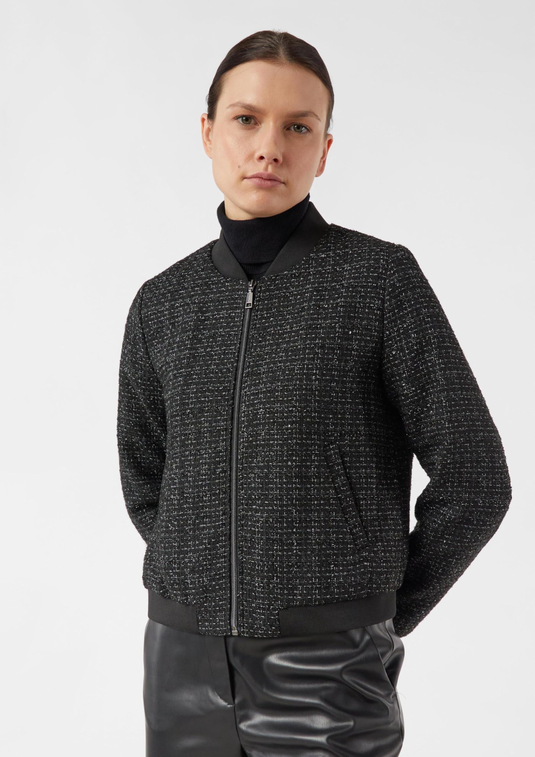 comma-kurzer-blouson-jacke-gr-e-40-mit-glitzergarn image 5