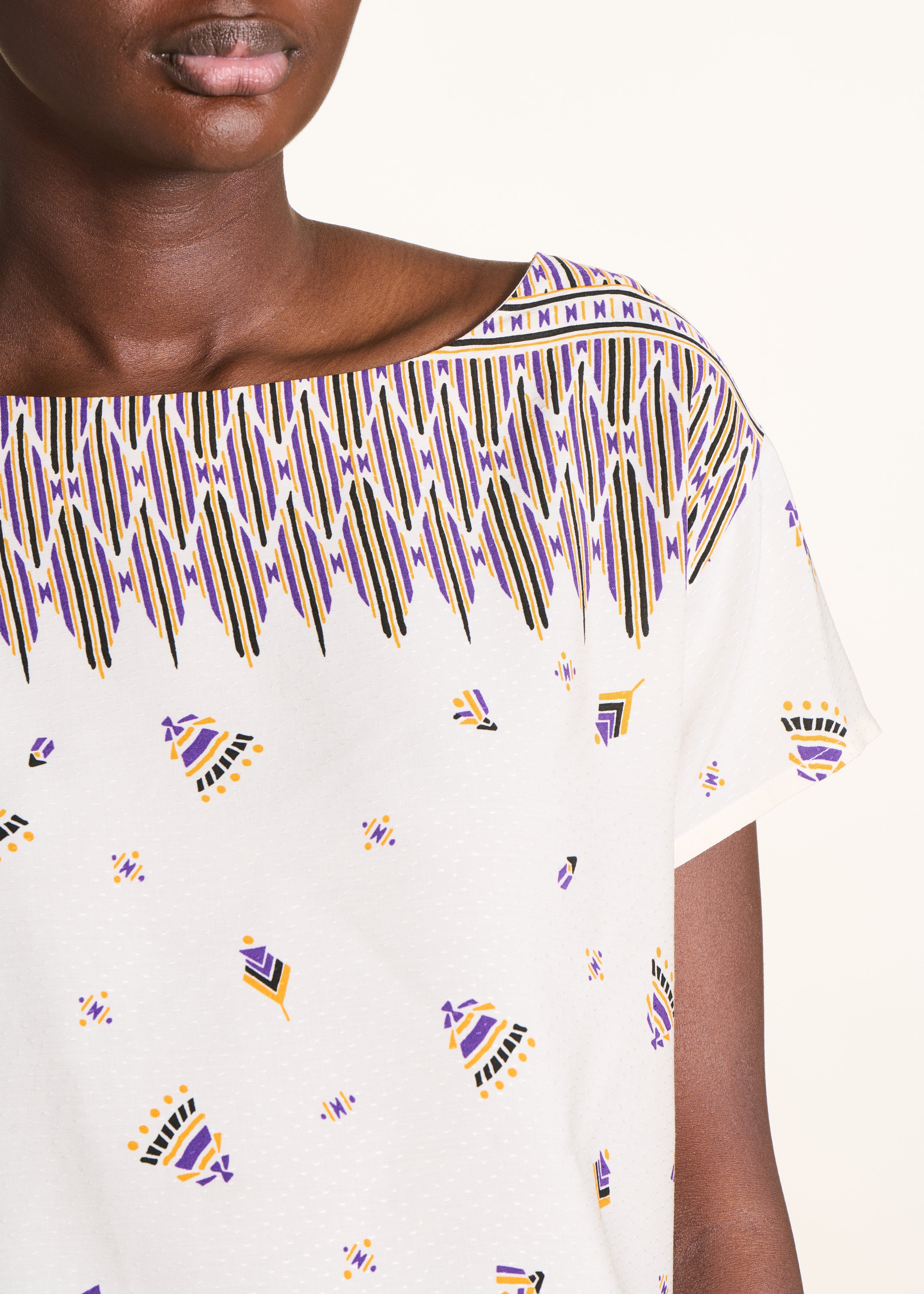 la-f-e-marabout-e-figeac-top-ecru-ethno-print-kurz image 5