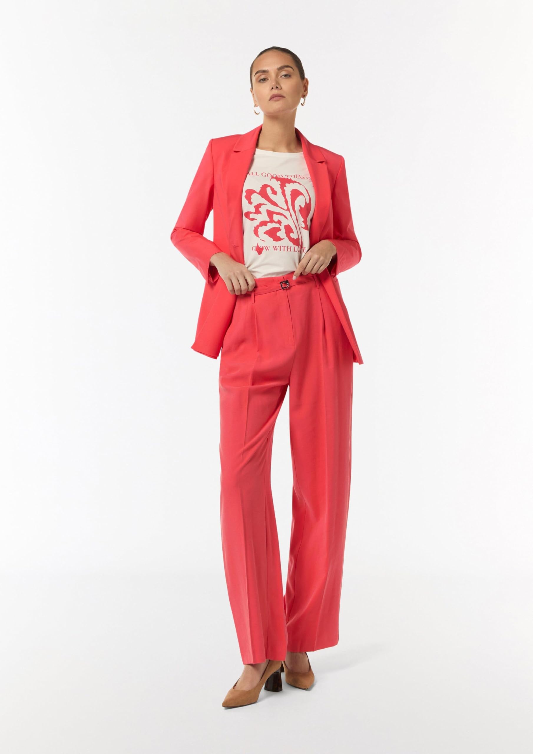 comma-loose-weite-hose-aus-piqu-damen image 6