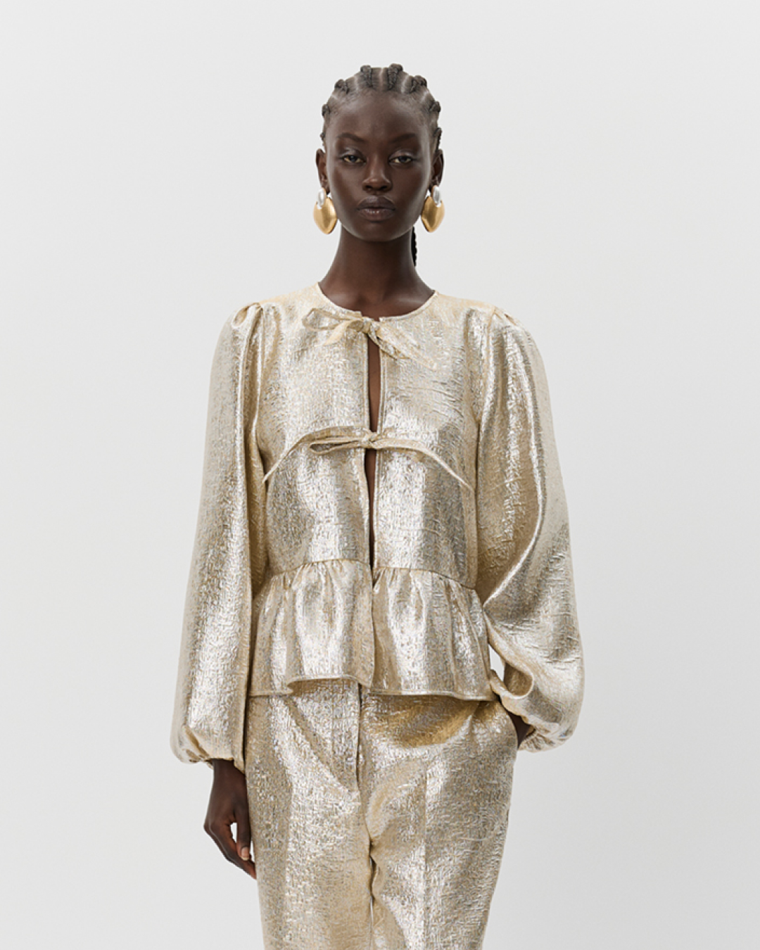 sofie-schnoor-women-melodysw-shirt-light-gold-metallic-gr-36 image 5