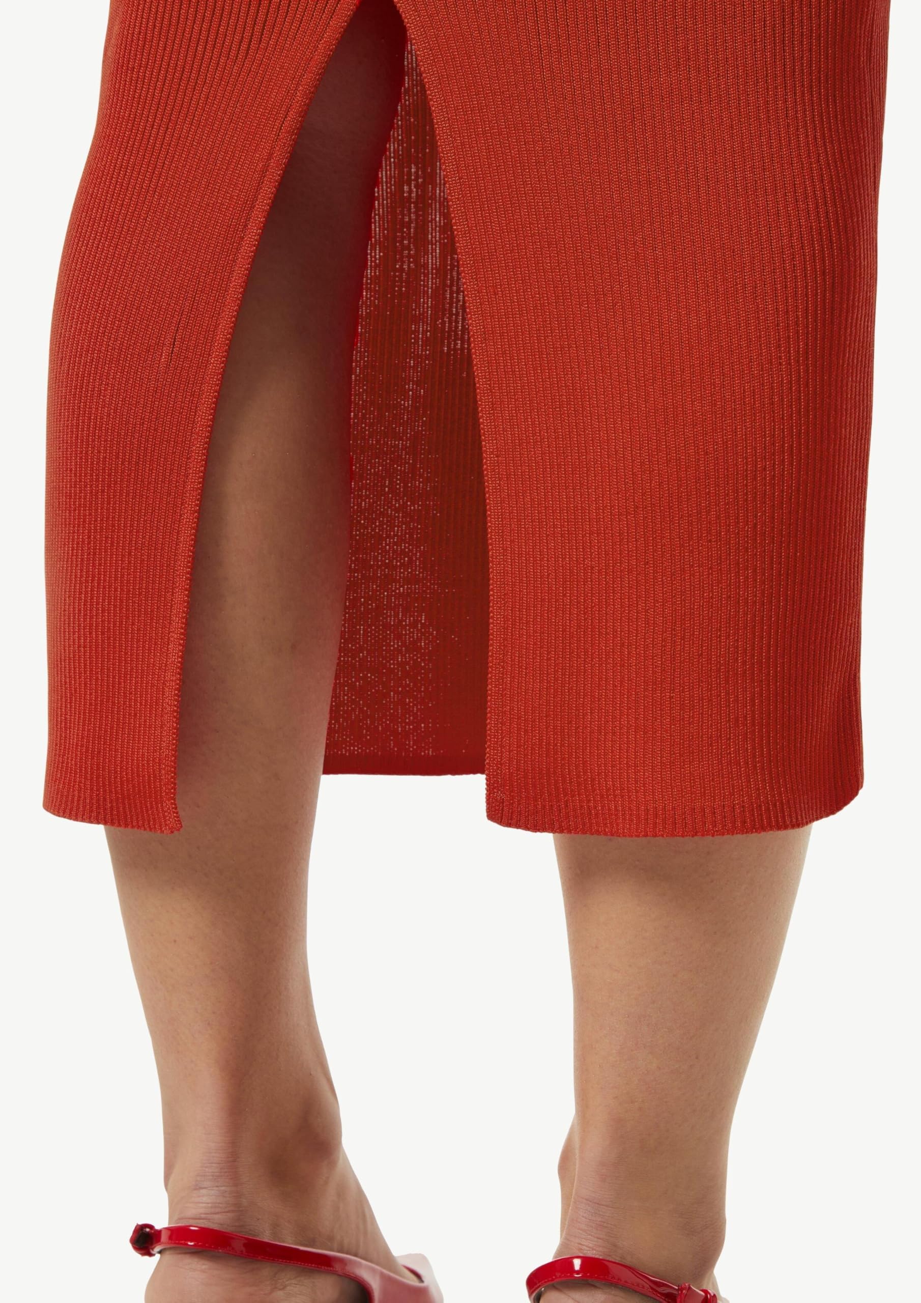 comma-slim-fit-kleid-v-ausschnitt-kleid-gr-44-schwarz image 5