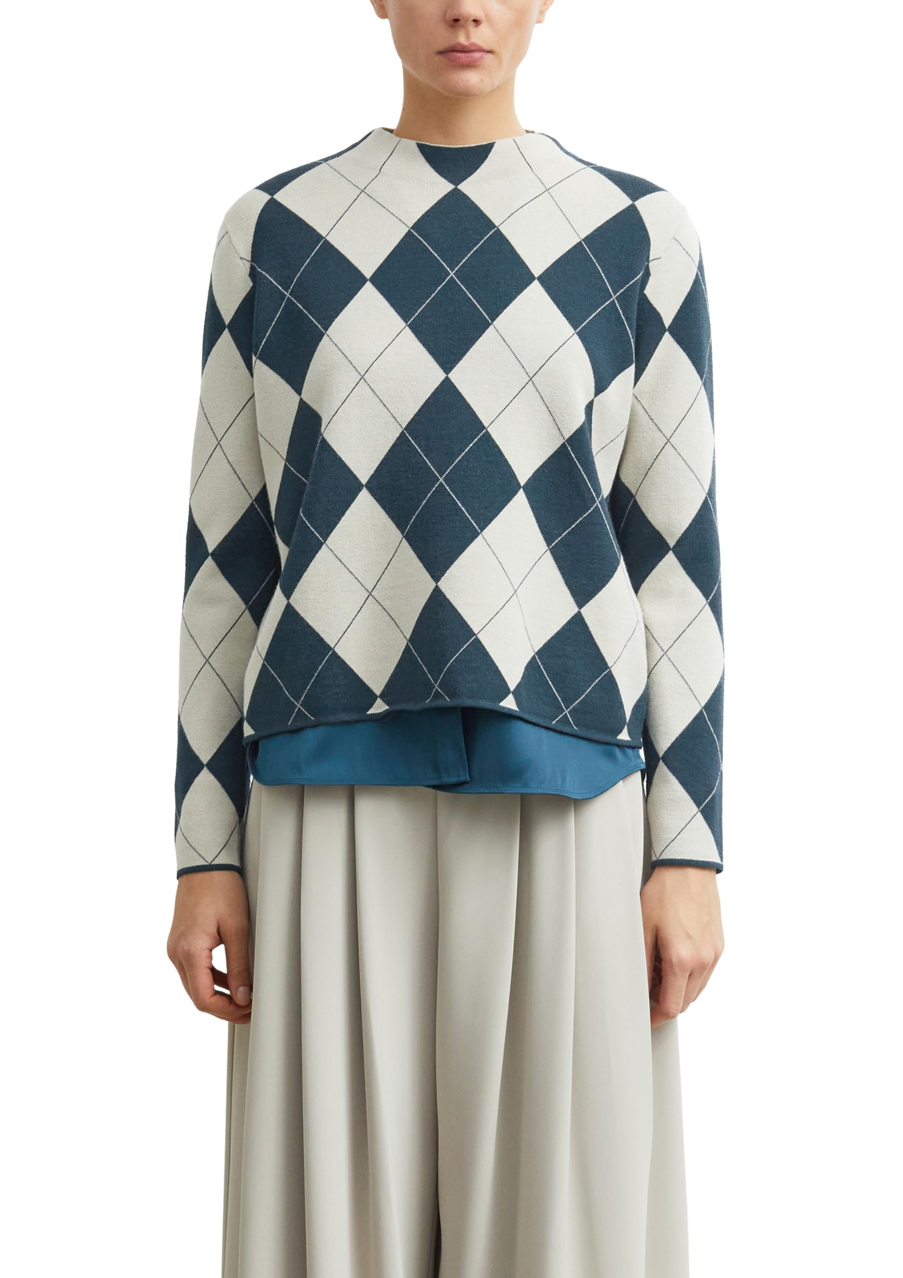 comma-knitwear-strickpullover-animal-jacquard-gr-38 image 1