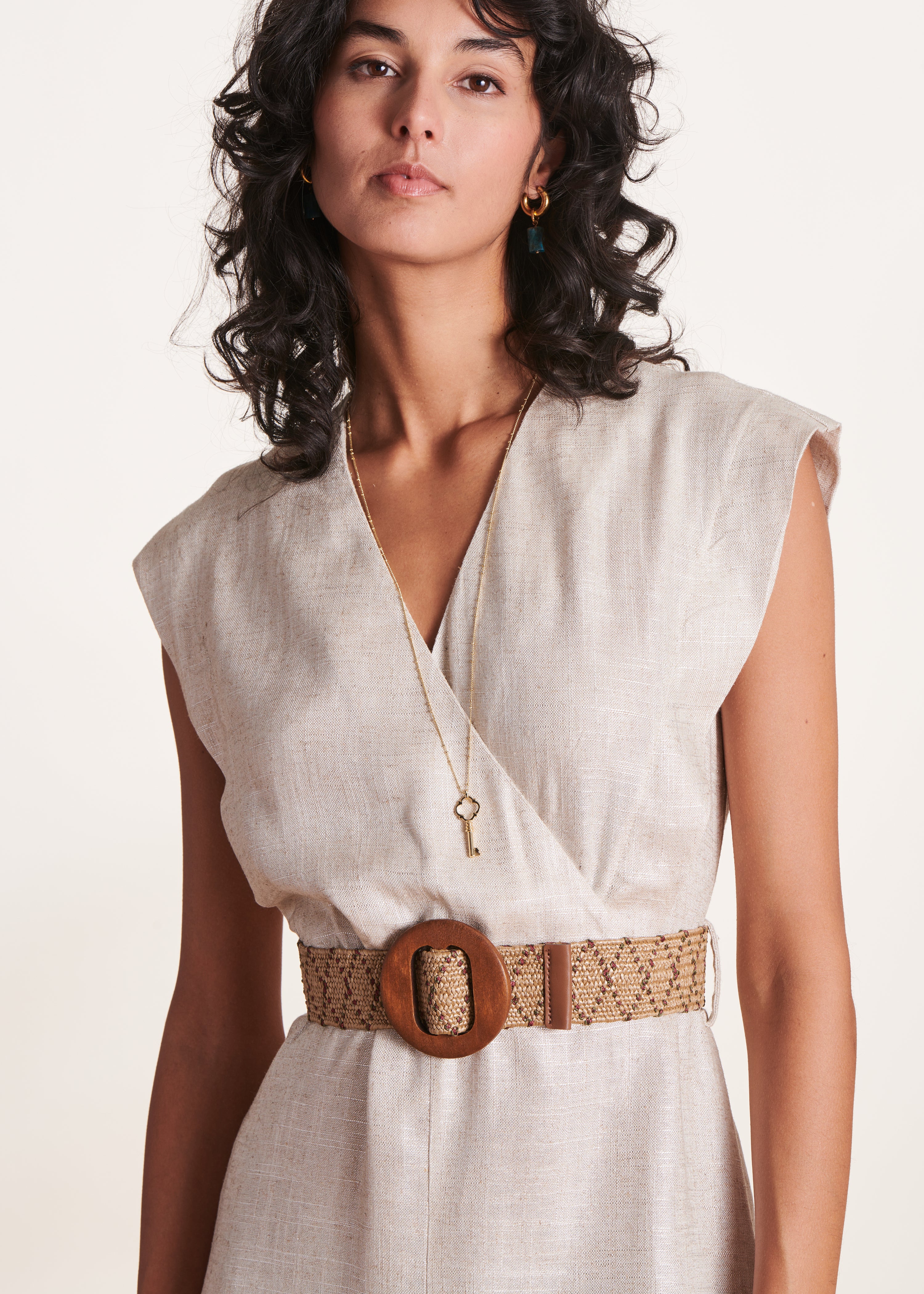 la-f-e-marabout-e-savigny-midikleid-beige-leinen-gr-38 image 4
