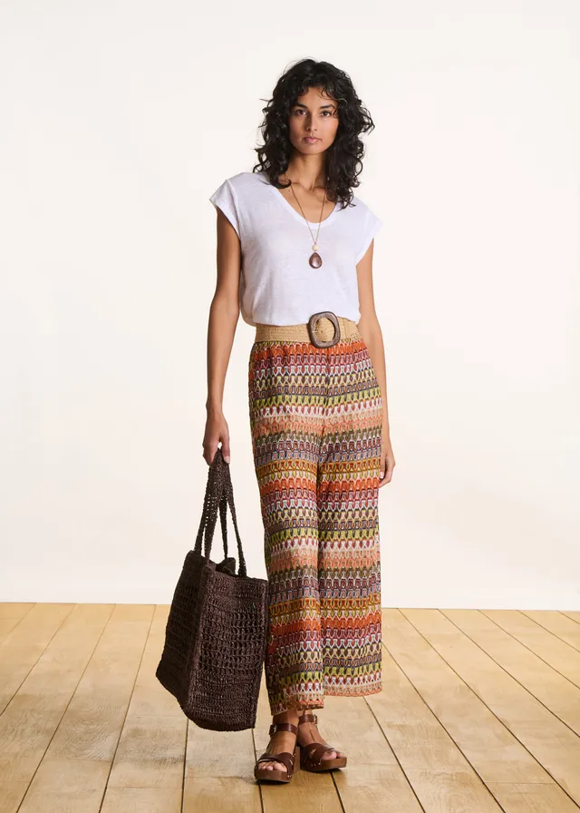 la-f-e-marabout-e-pantalons-hose-7-8-h-kel-orange image 1