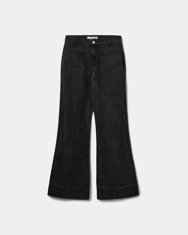 sofie-schnoor-women-noelsw-wide-leg-jeans-washed-black image 1