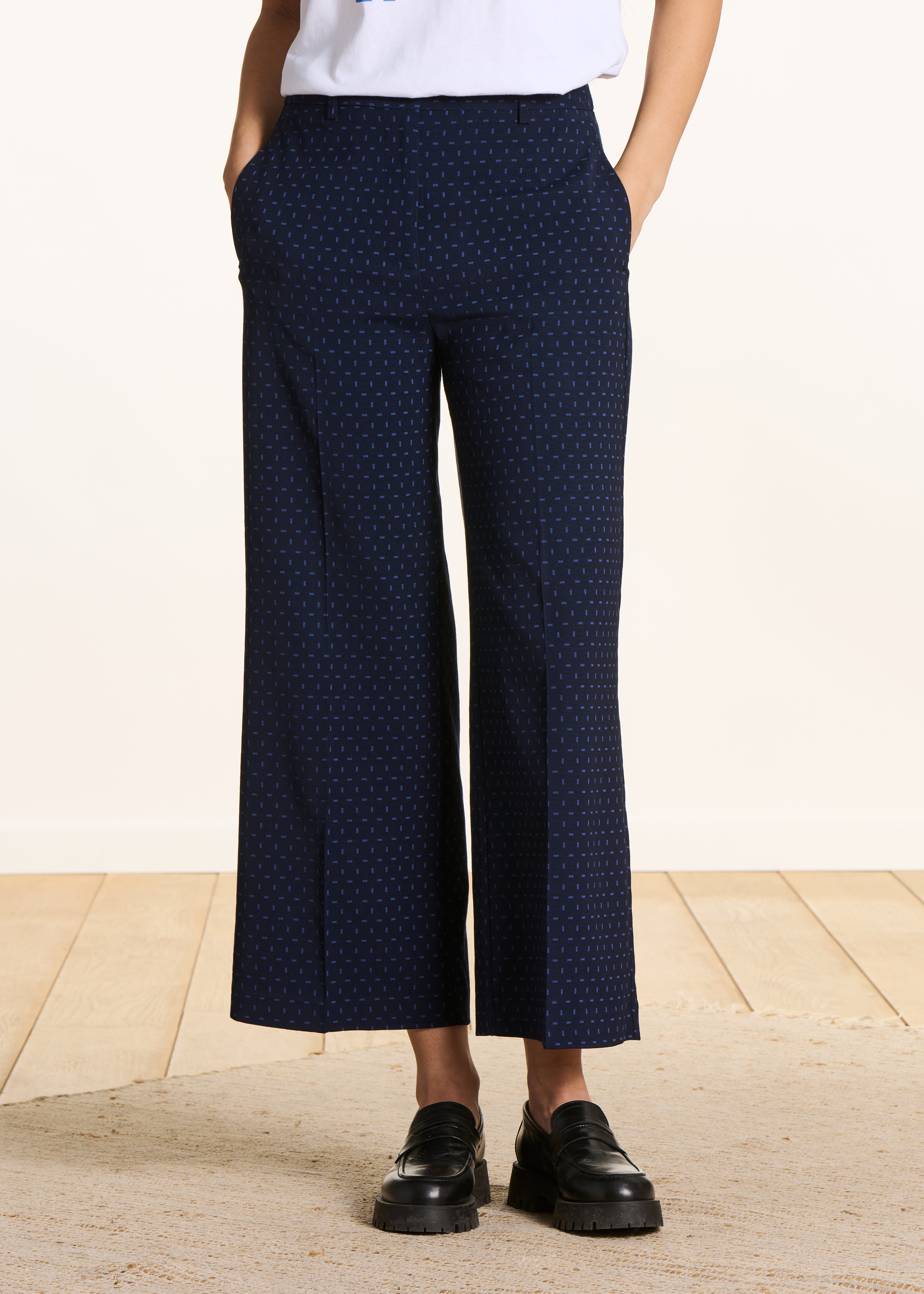 la-f-e-marabout-e-fabia-hose-blau-gr-34-jacquard image 2