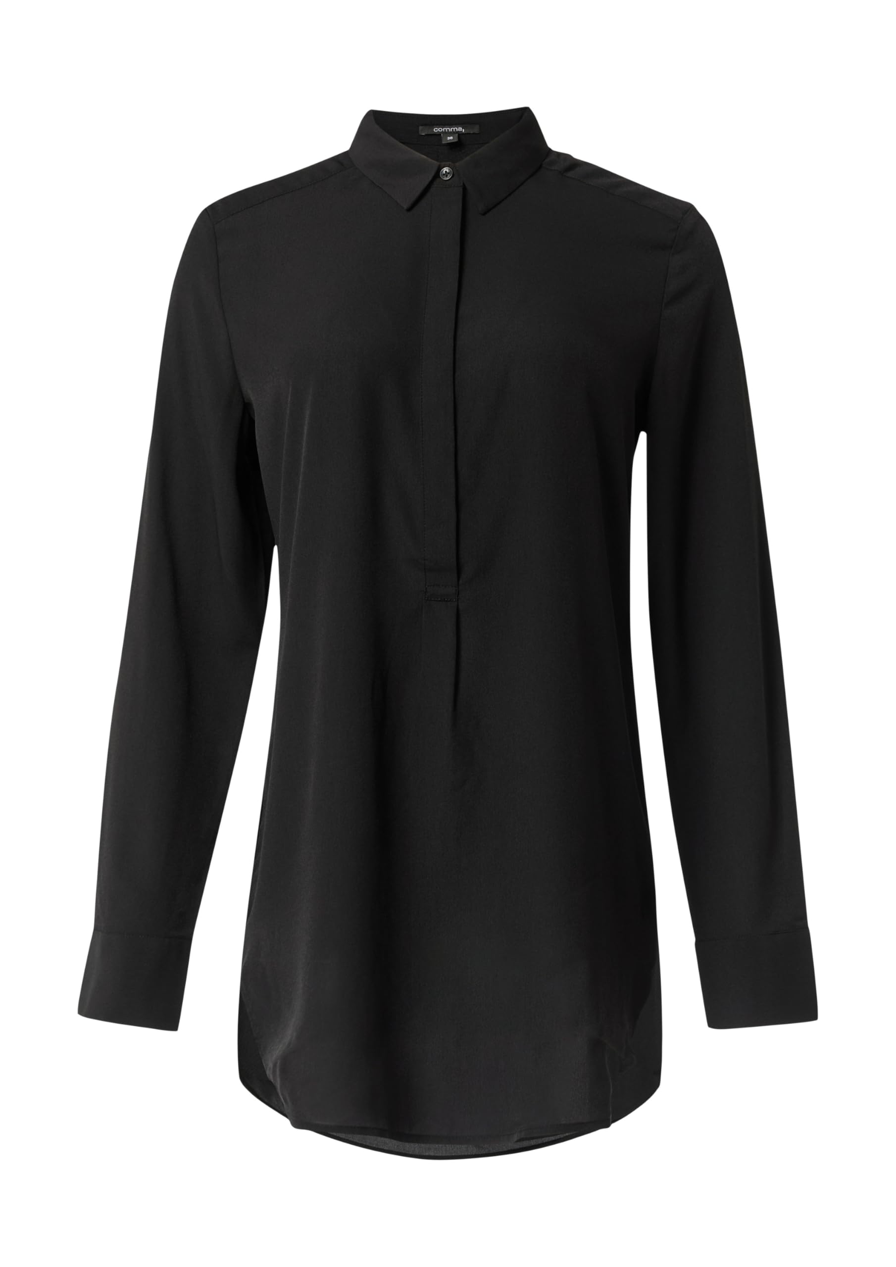 comma-longbluse-chiffon-schwarz-gr-36-transparent image 3