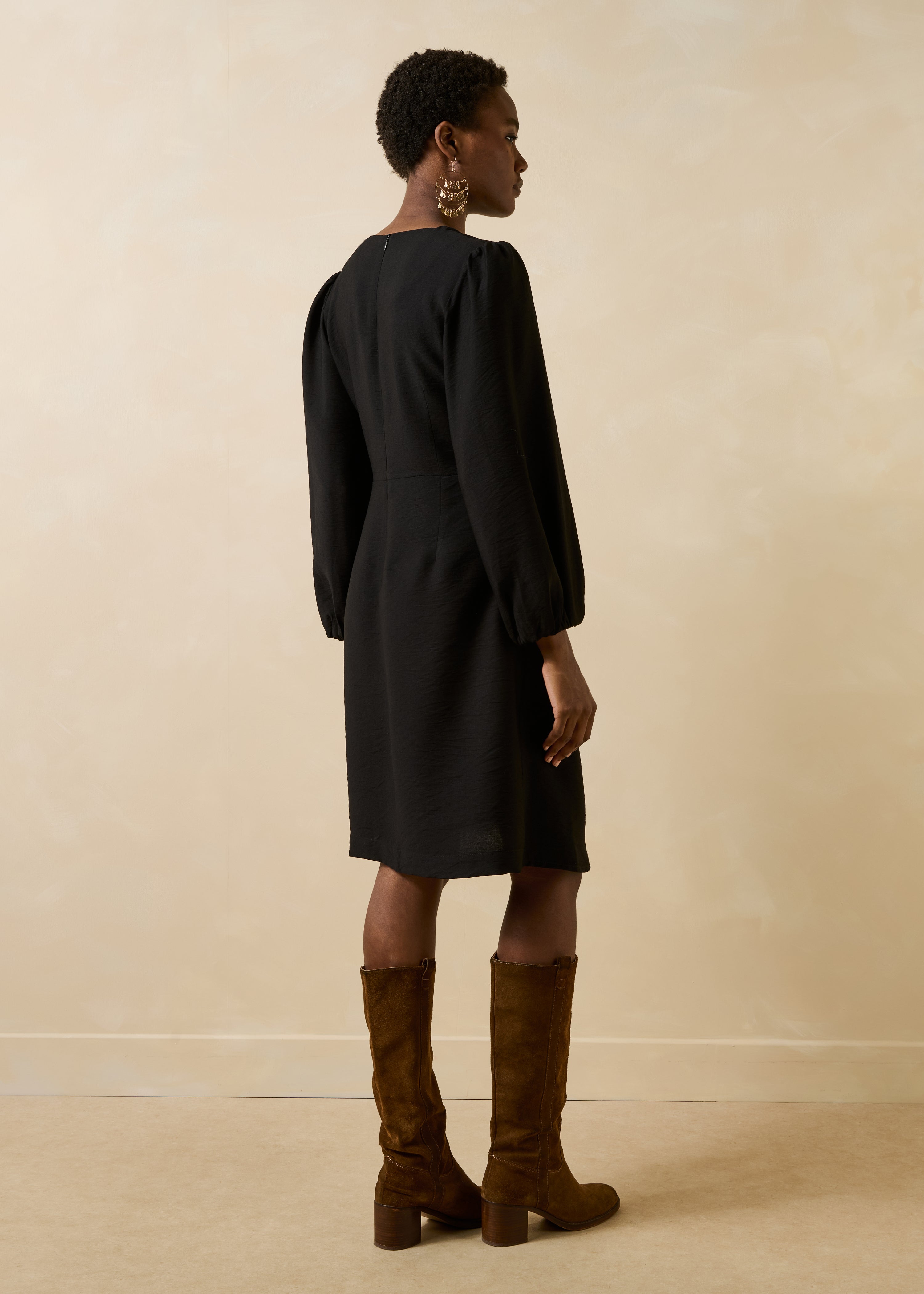 la-f-e-marabout-e-kleid-gutmer-schwarz-midi-gr-38 image 3