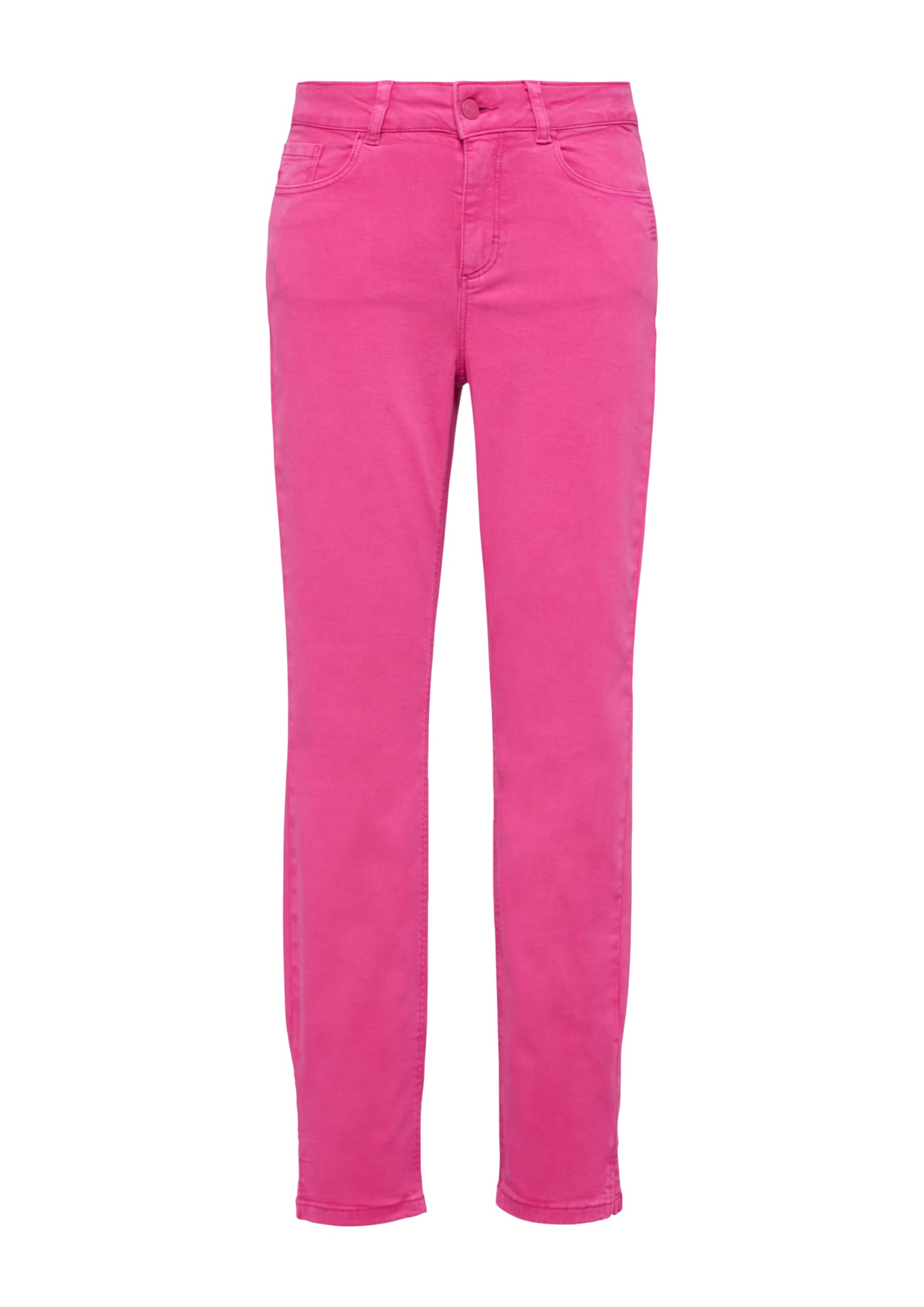 comma-skinny-jeans-damenjeans-gr-38-rosa-geschlitzter-saum image 3
