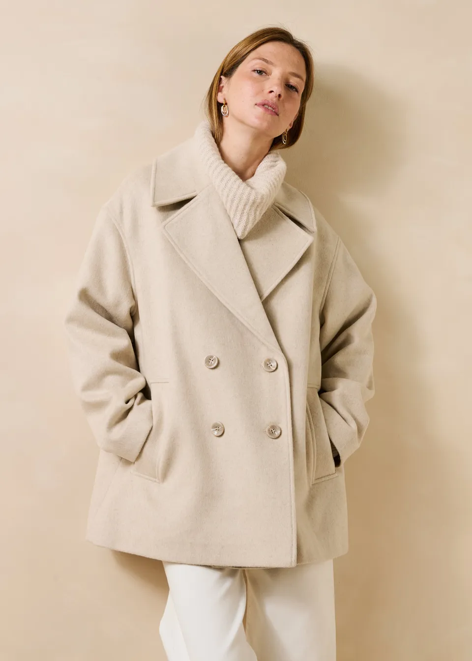 la-f-e-marabout-e-godiva-mantel-ecru-wollmix-3-4 image 1
