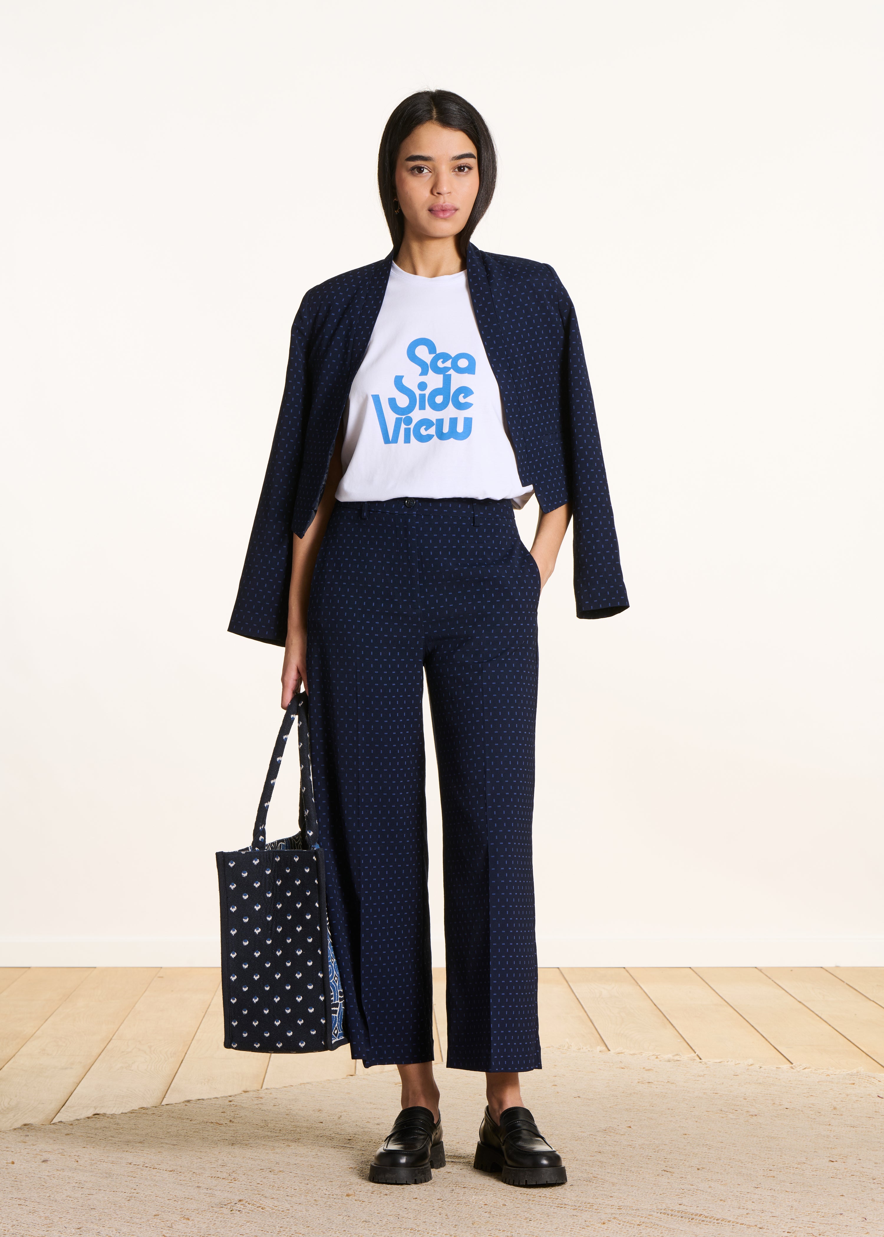 la-f-e-marabout-e-fabia-hose-blau-gr-34-jacquard image 1