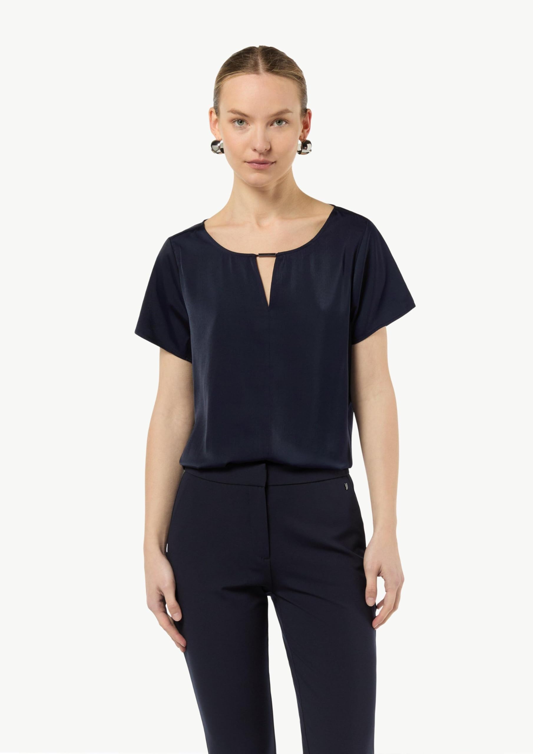 comma-bluse-damen-satinbluse-elegant-navy image 6