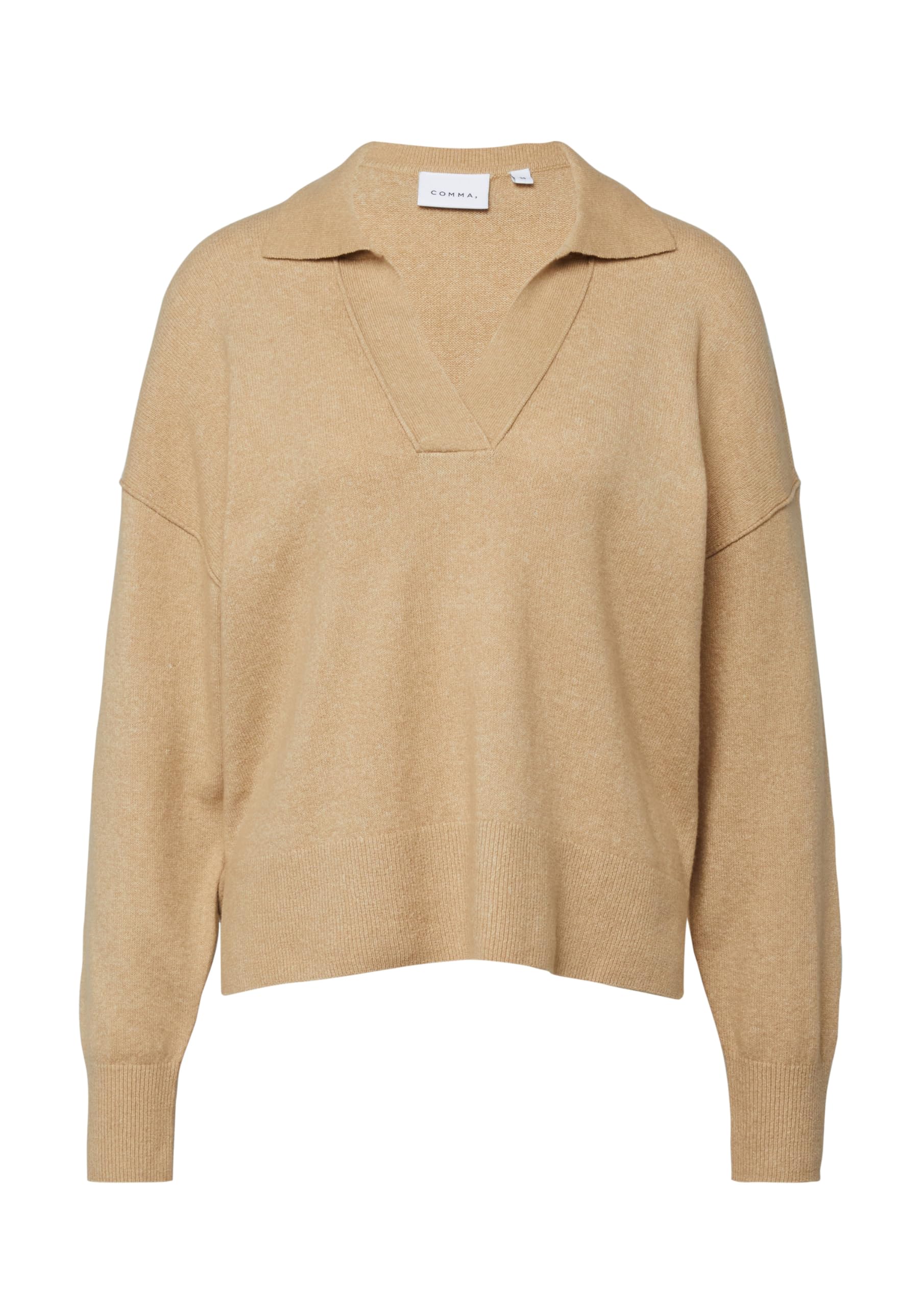 comma-strickpullover-mit-polokragen-relaxed-fit-pastellt-rkis image 4