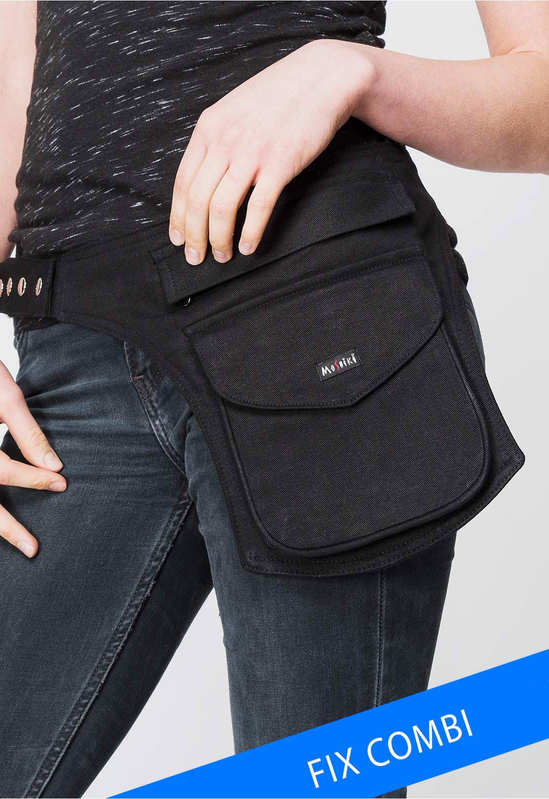 moshiki-side-pocket-8-black-bauchtasche-baumwolle-schwarz image 1