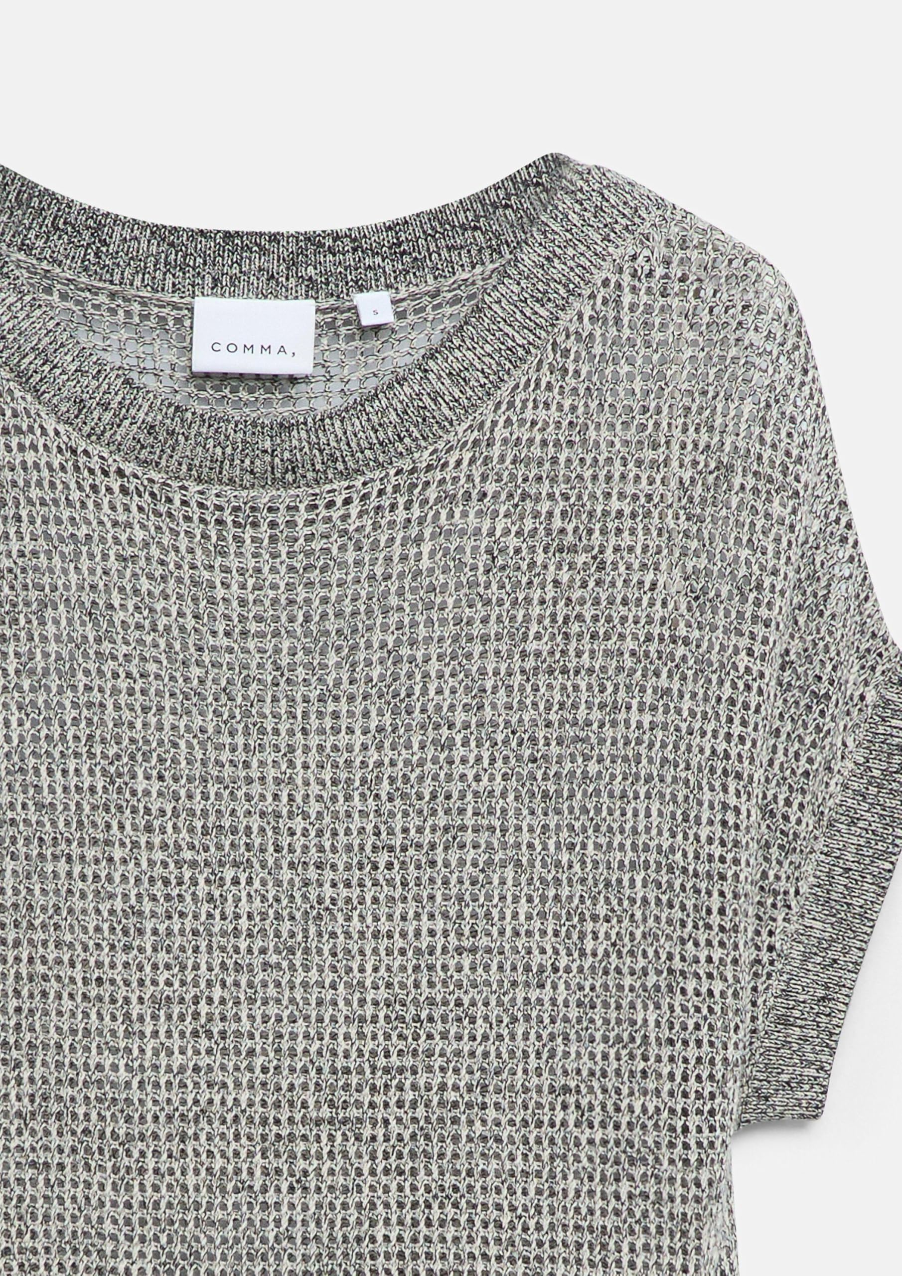 comma-knitwear-strickpullover-loose-fit-ajour-u-boot-ausschnitt image 5