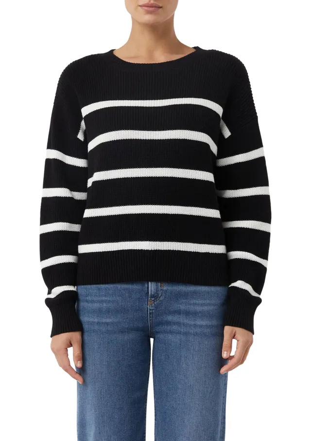 comma-knitwear-streifenpullover-relaxed-fit-pullover-gr-m image 1