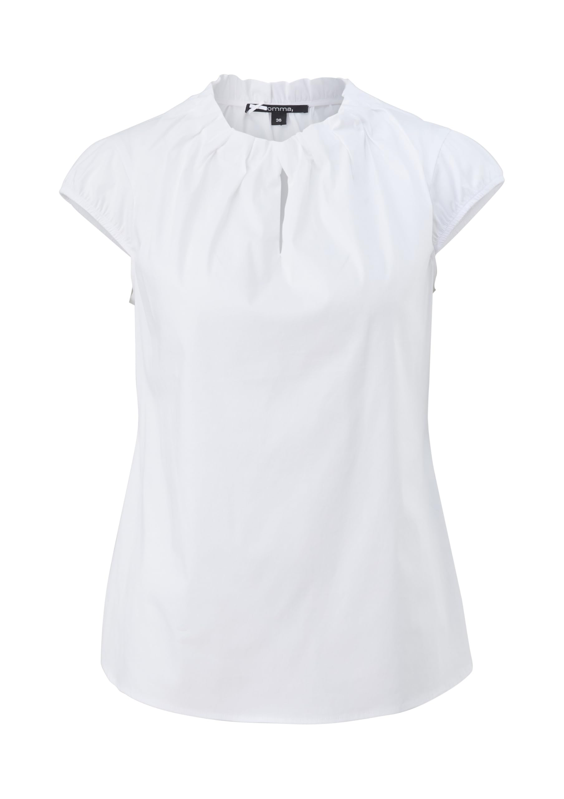 comma-blouses-kurzarm-bluse-wei-1er-pack-damen image 4