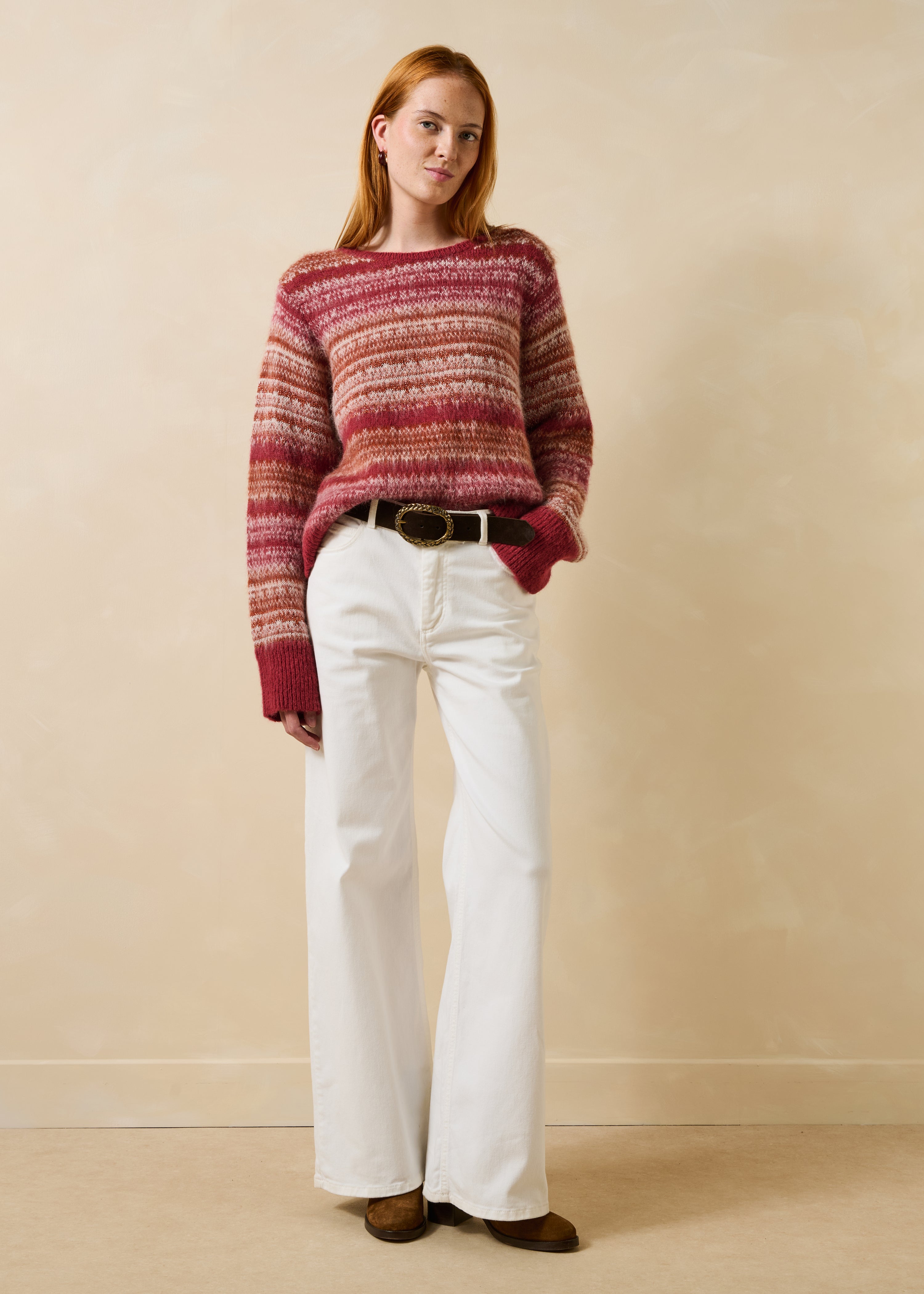 la-f-e-marabout-e-goxy-pullover-bunt-streifen-gr-m image 2