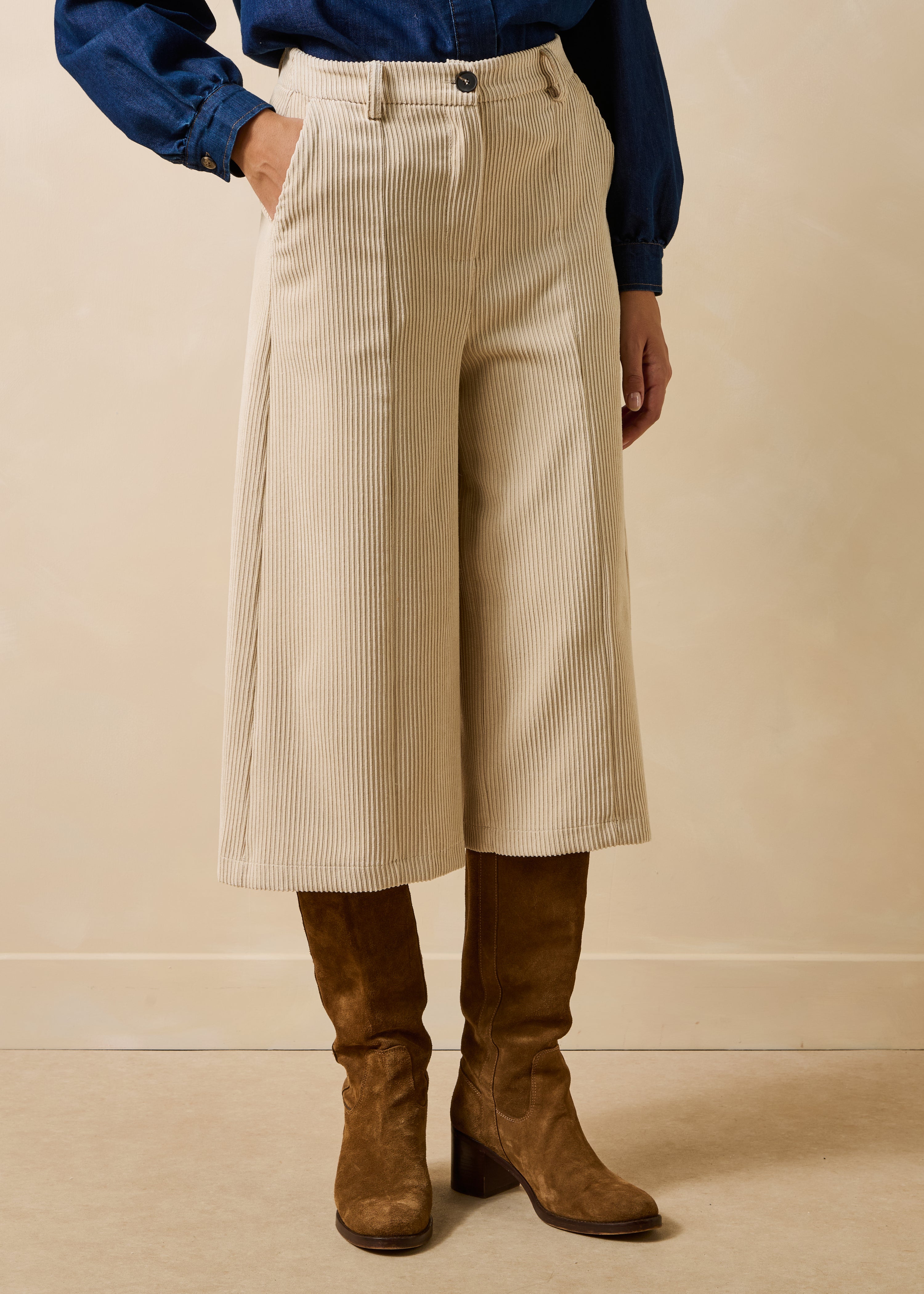 la-f-e-marabout-e-galiope-bermudashorts-beige-cord image 2