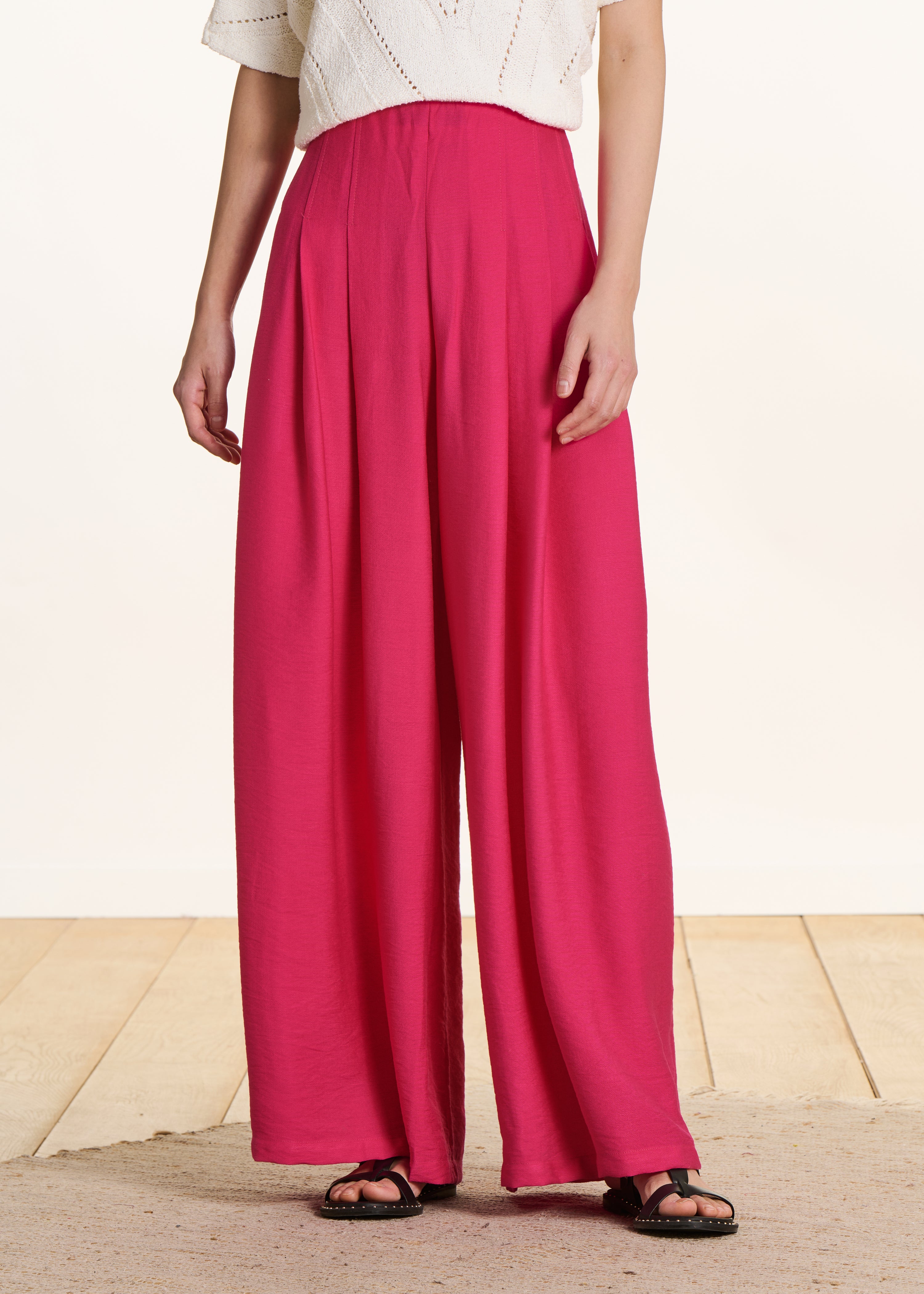 la-f-e-marabout-e-veroni-hose-fuchsia-weites-bein-gr-38 image 2