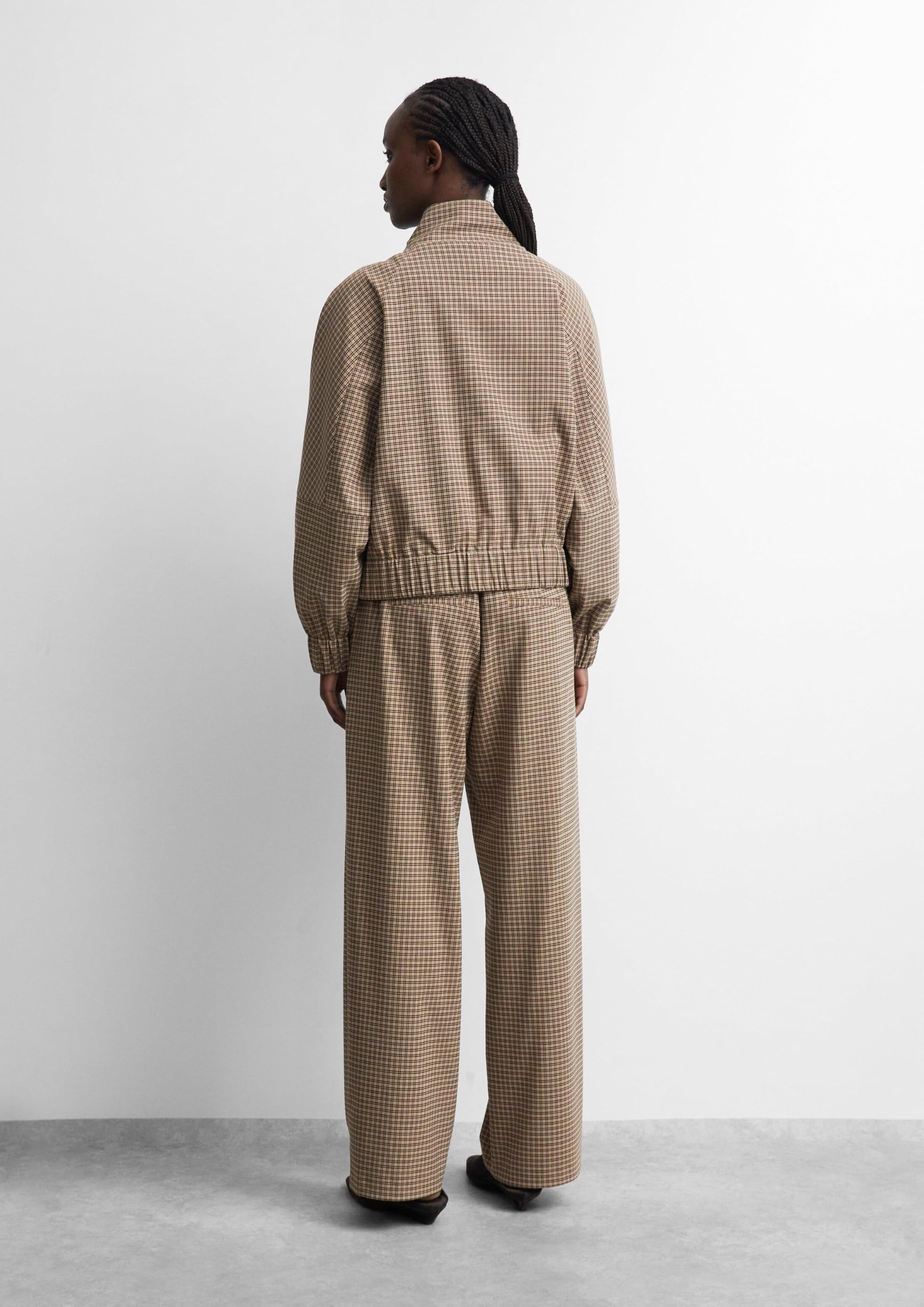 comma-schlupfhose-wide-leg-karo-hose-elastikbund-gr-32 image 7