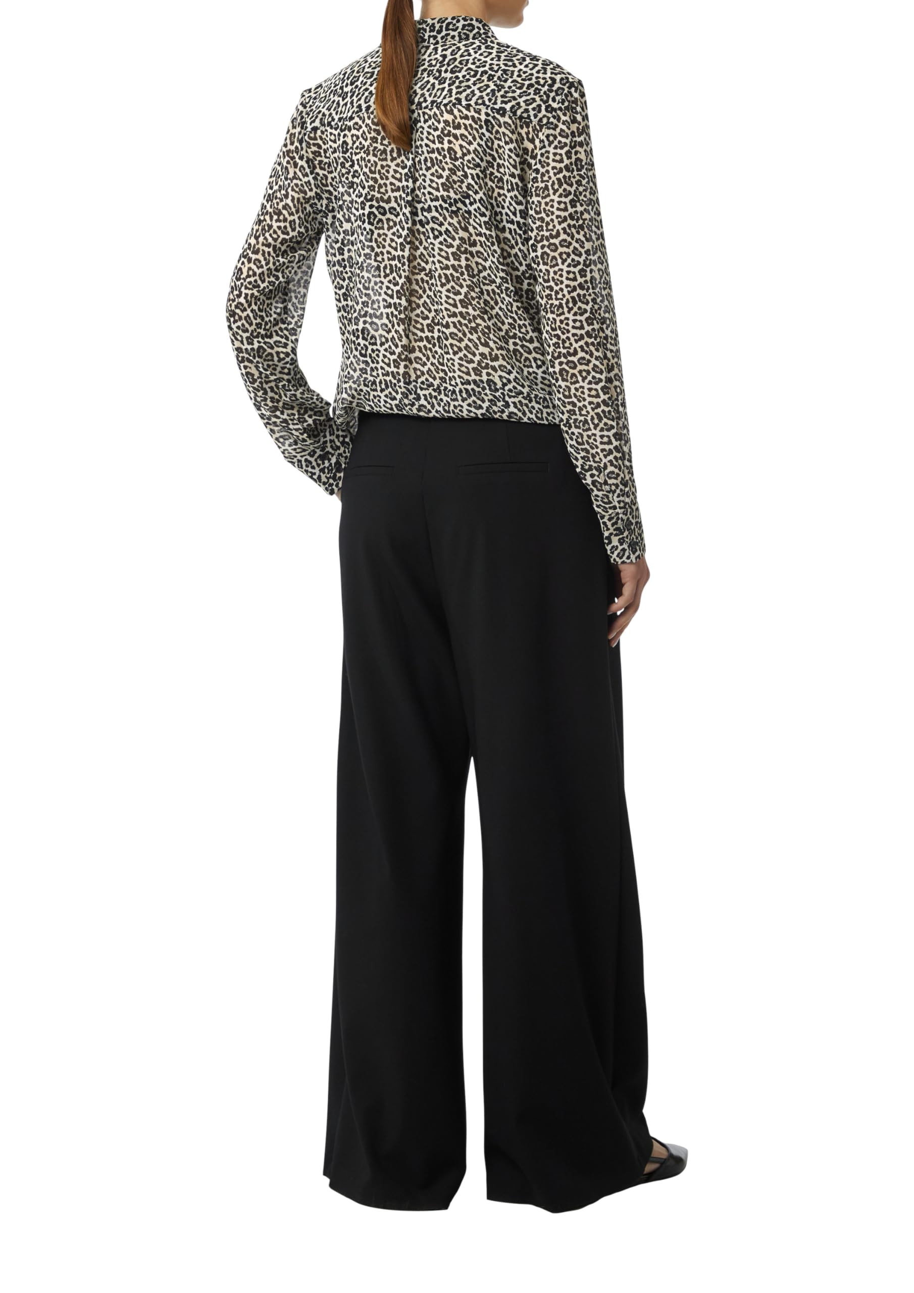 comma-longbluse-chiffon-damen-beige-leo-print-gr-34 image 2