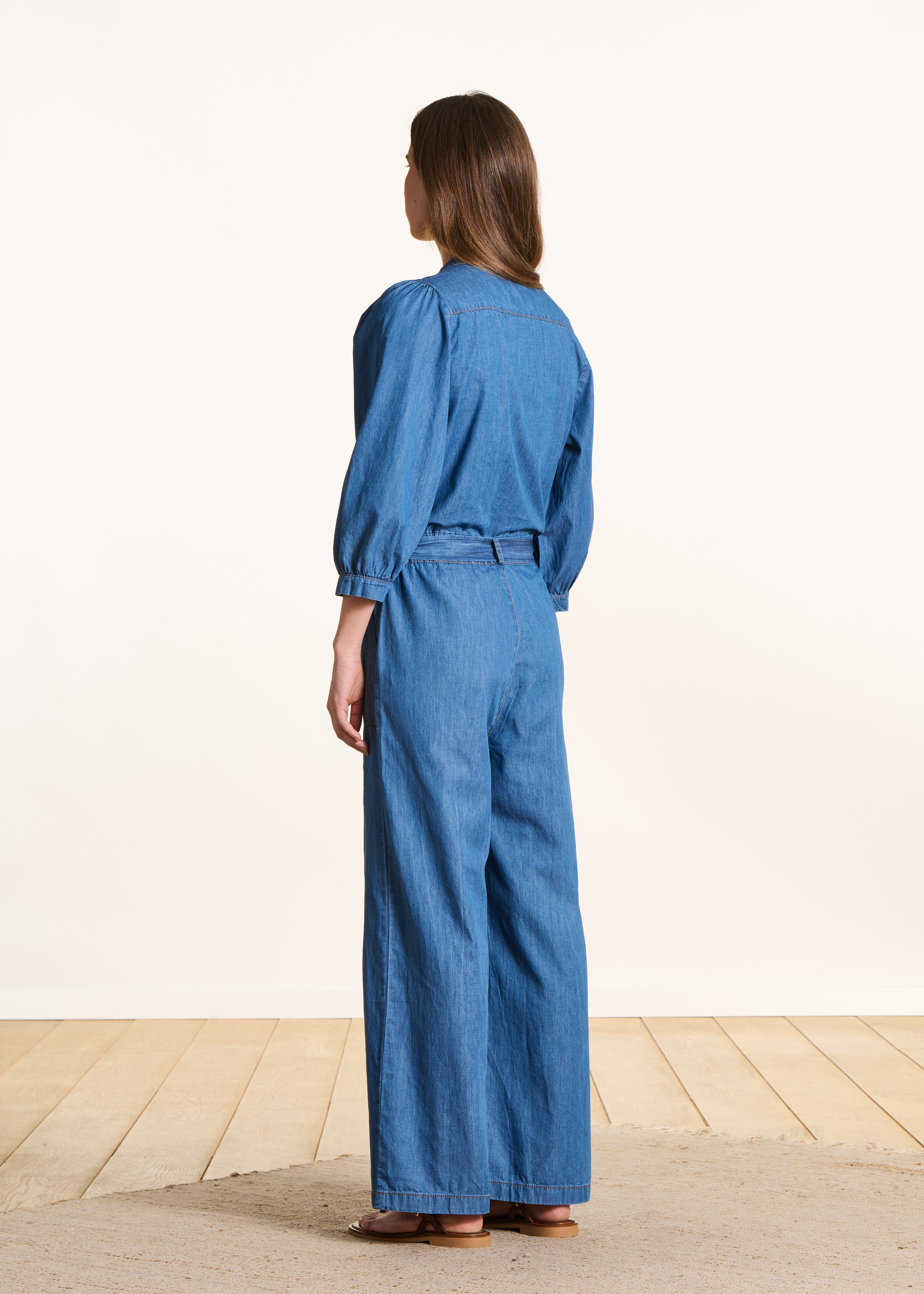 la-f-e-marabout-e-fusain-jumpsuit-jeans-blau-g-rtel image 2