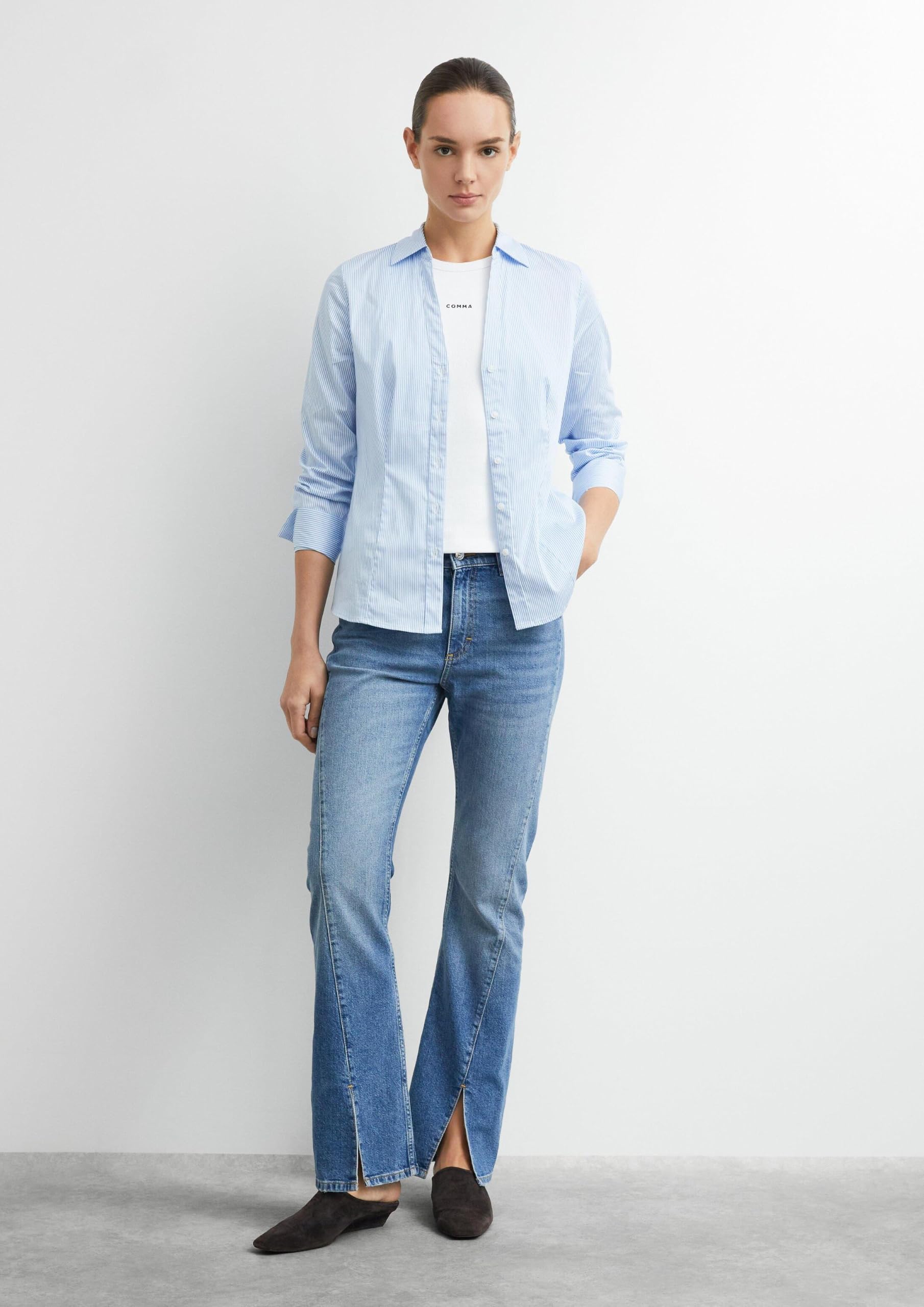 comma-jeans-flared-high-rise-damen-gr-e-42 image 6